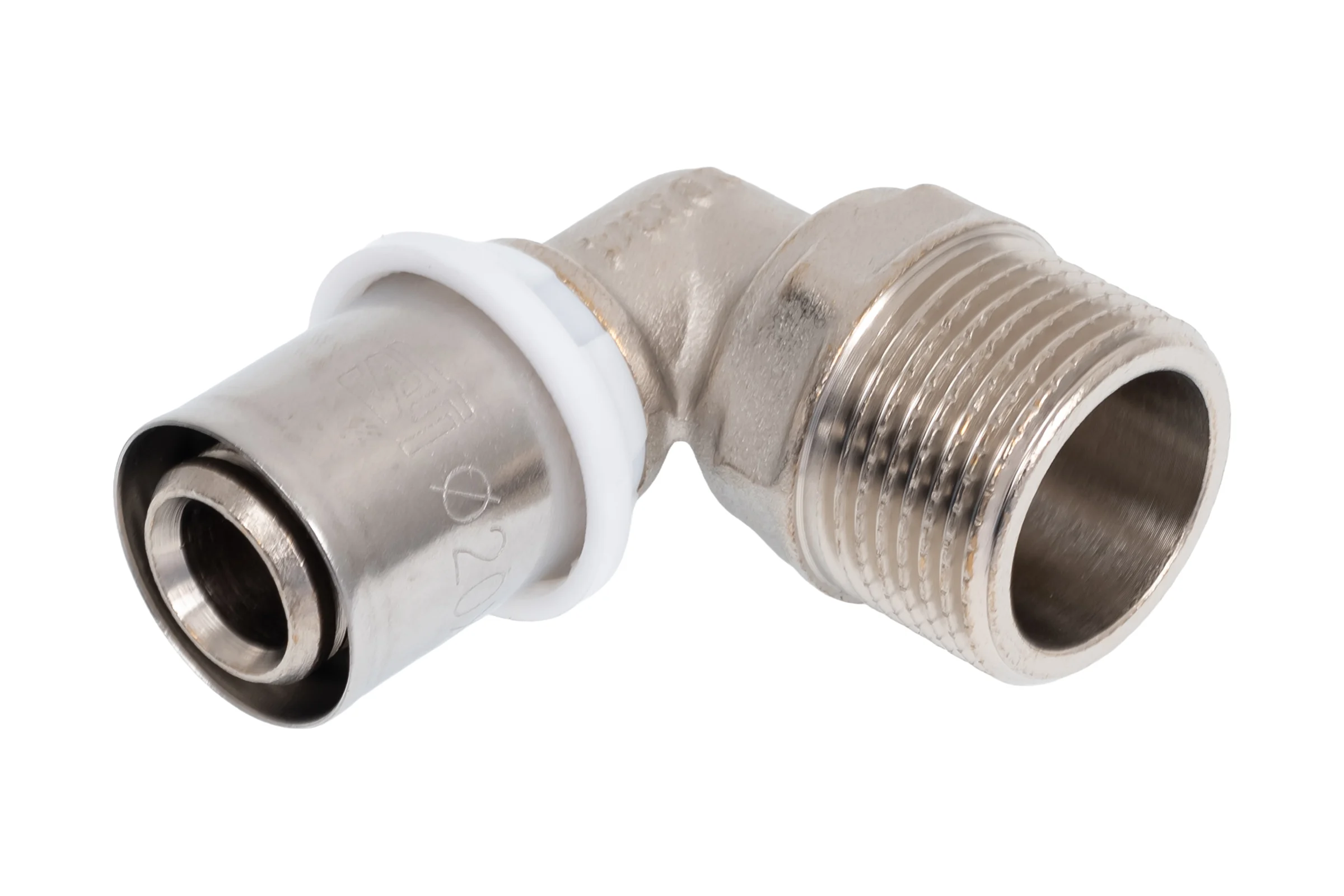 Угольник STI пресс, латунь ДН 20x3/4"х90гр НР ТТ000003261