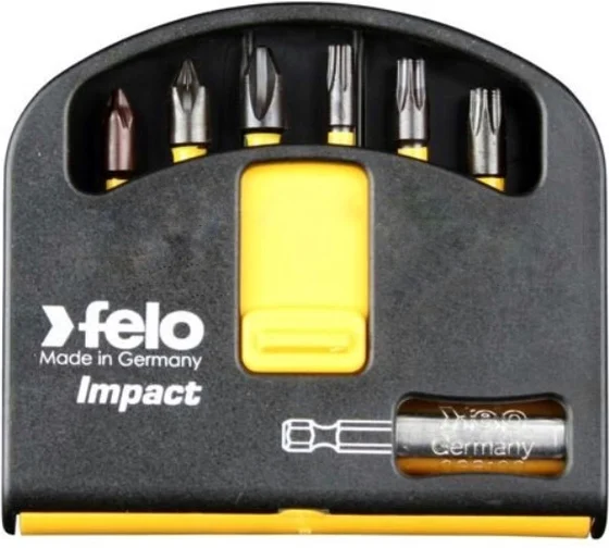Набор бит Impact (6 шт с держателем; PZ/Tx; 25 мм; в кейсе Swift) Felo 02060246