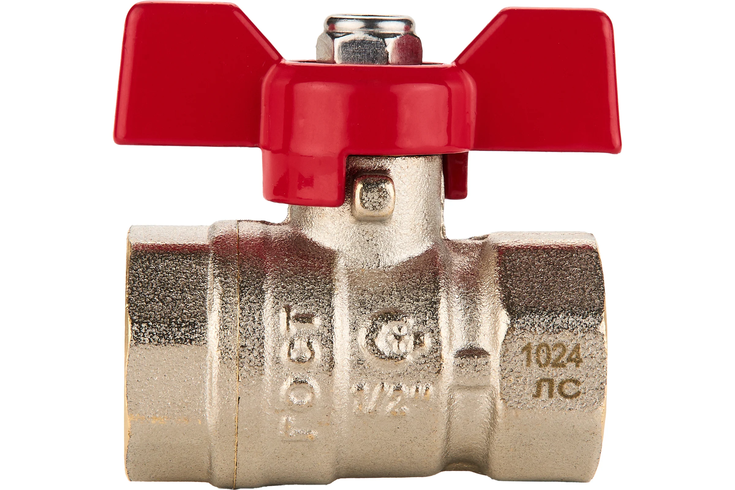 Шаровый кран SANEXT ГОСТ, PN40, Ду 15, ВР 1/2" бабочка 8751