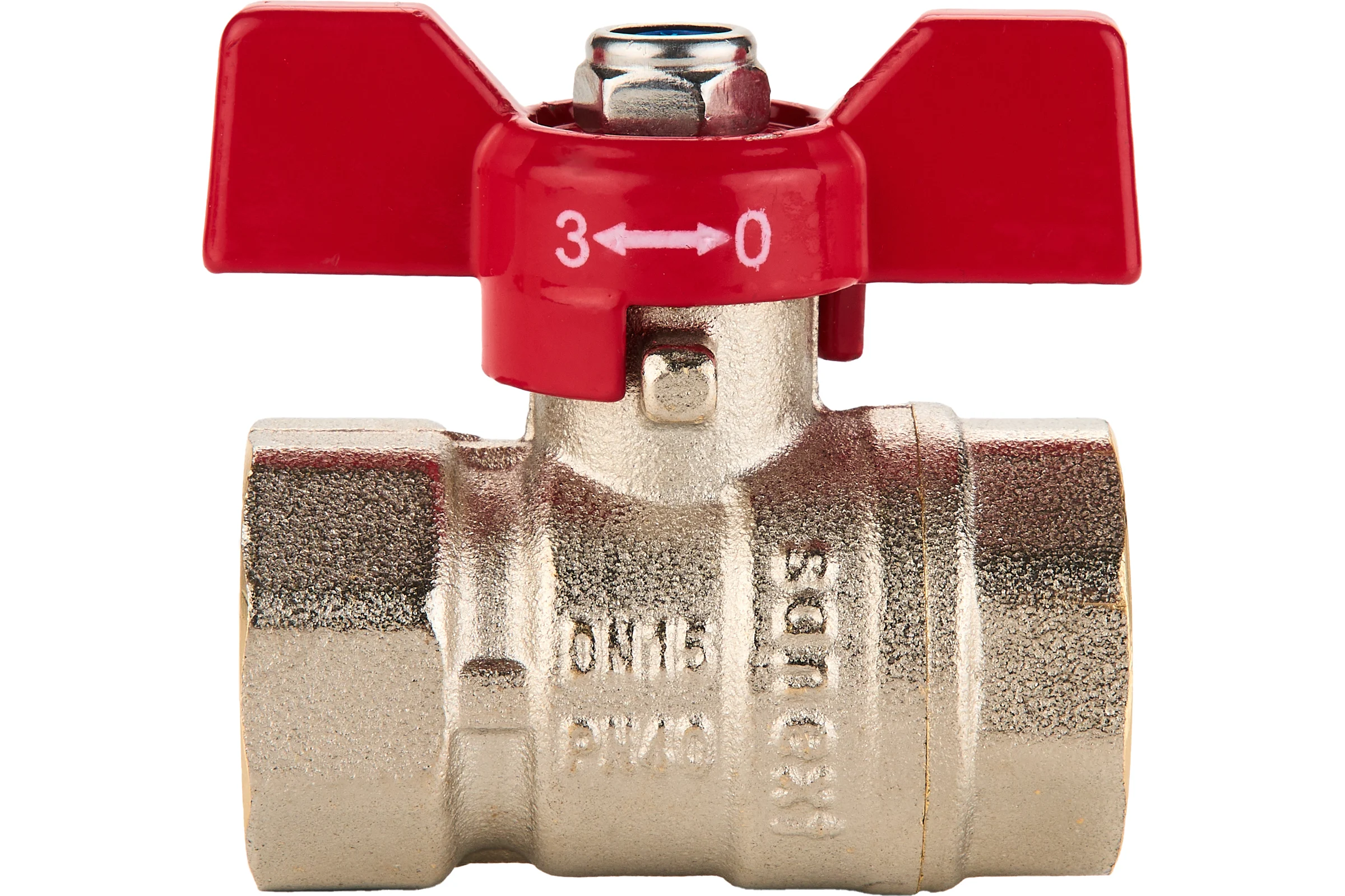 Шаровый кран SANEXT ГОСТ, PN40, Ду 15, ВР 1/2" бабочка 8751