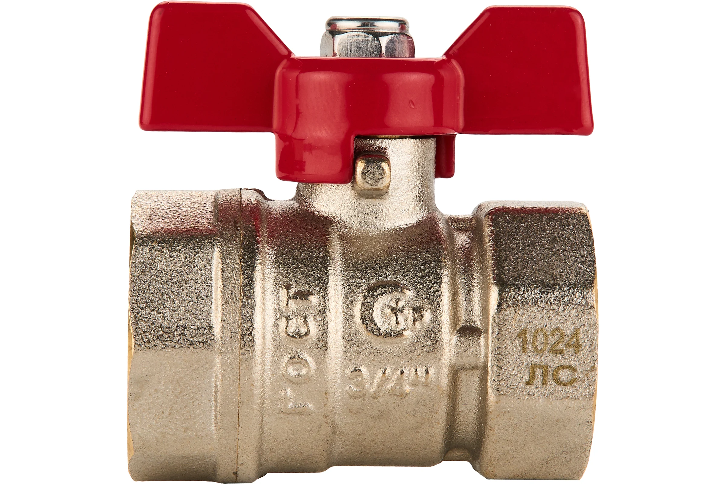 Шаровый кран SANEXT ГОСТ, PN40, Ду 20, ВР 3/4" бабочка 8752