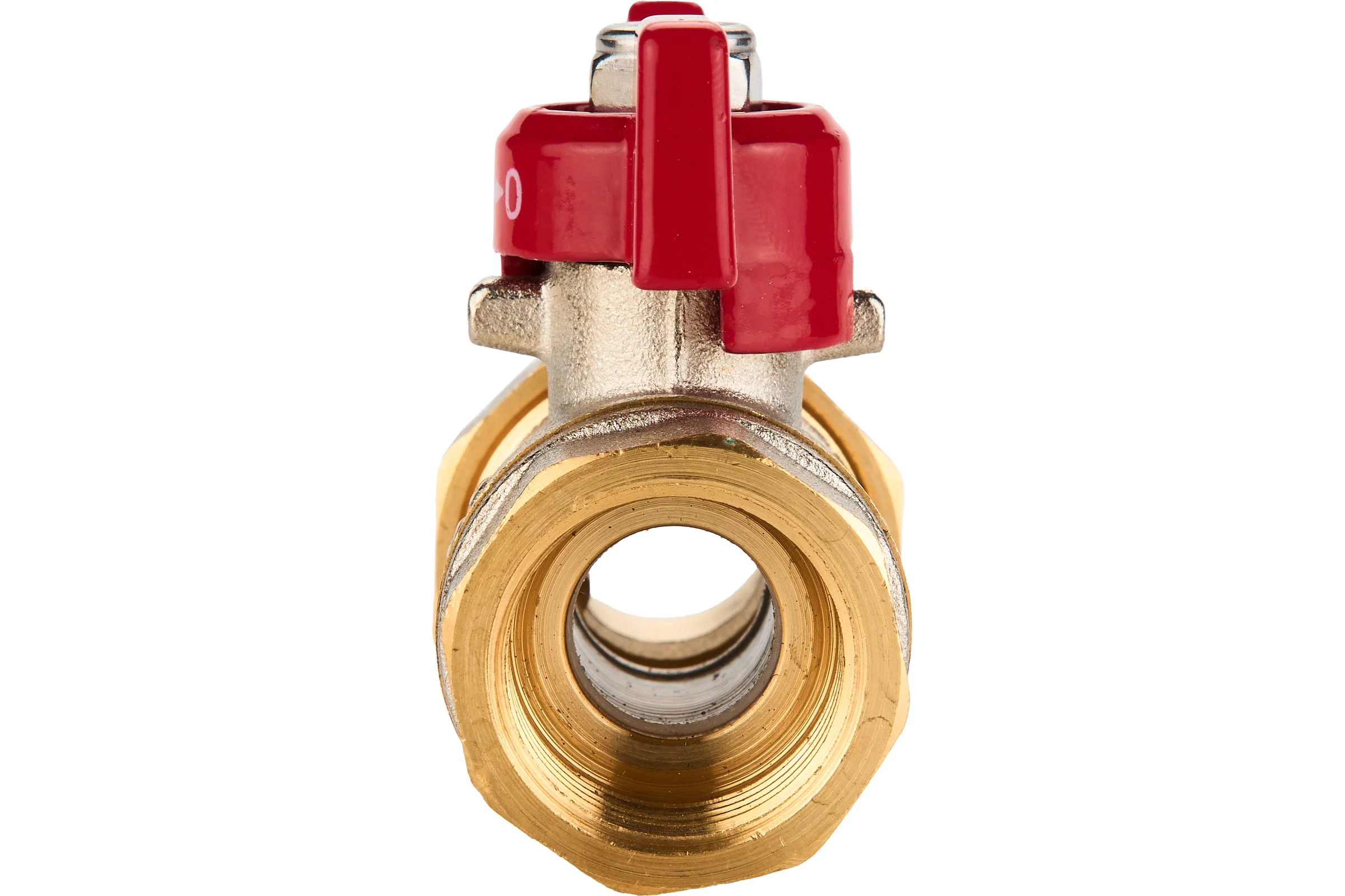 Шаровый кран SANEXT ГОСТ, PN40, Ду 15, НР-ВР 1/2" со сгоном (Американка) бабочка 8771
