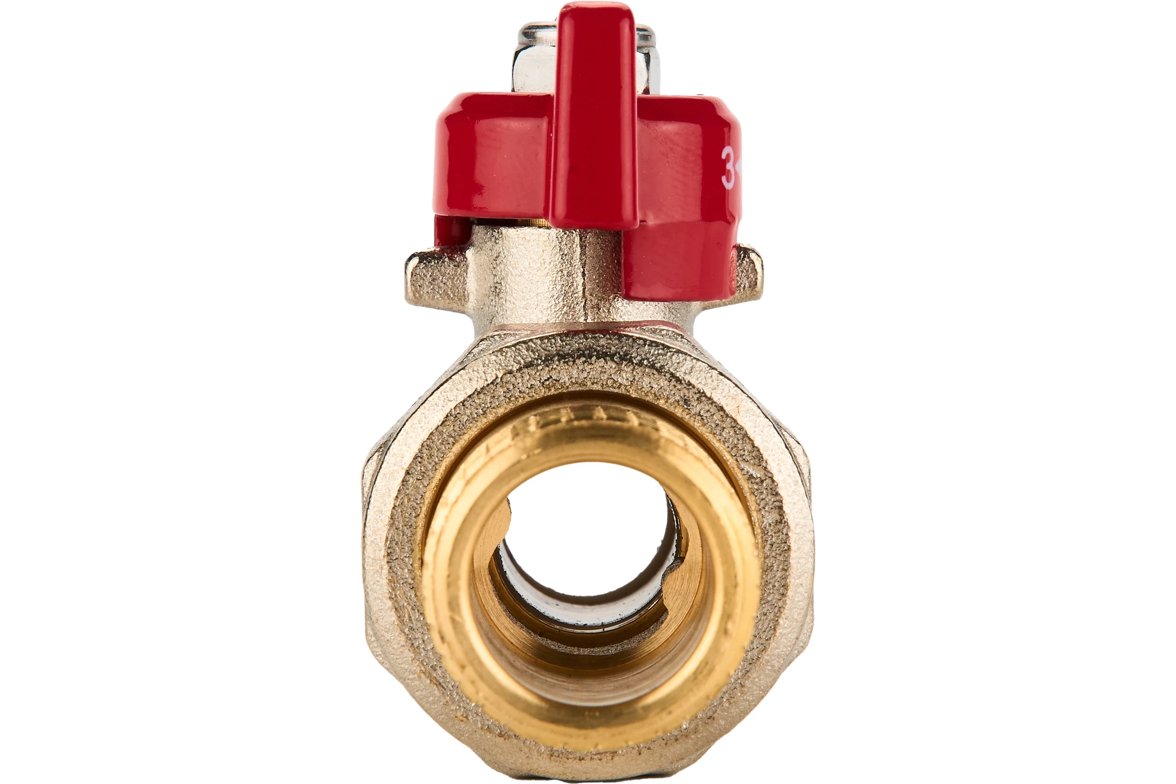 Шаровый кран SANEXT ГОСТ, PN40, Ду 15, НР-ВР 1/2" со сгоном (Американка) бабочка 8771