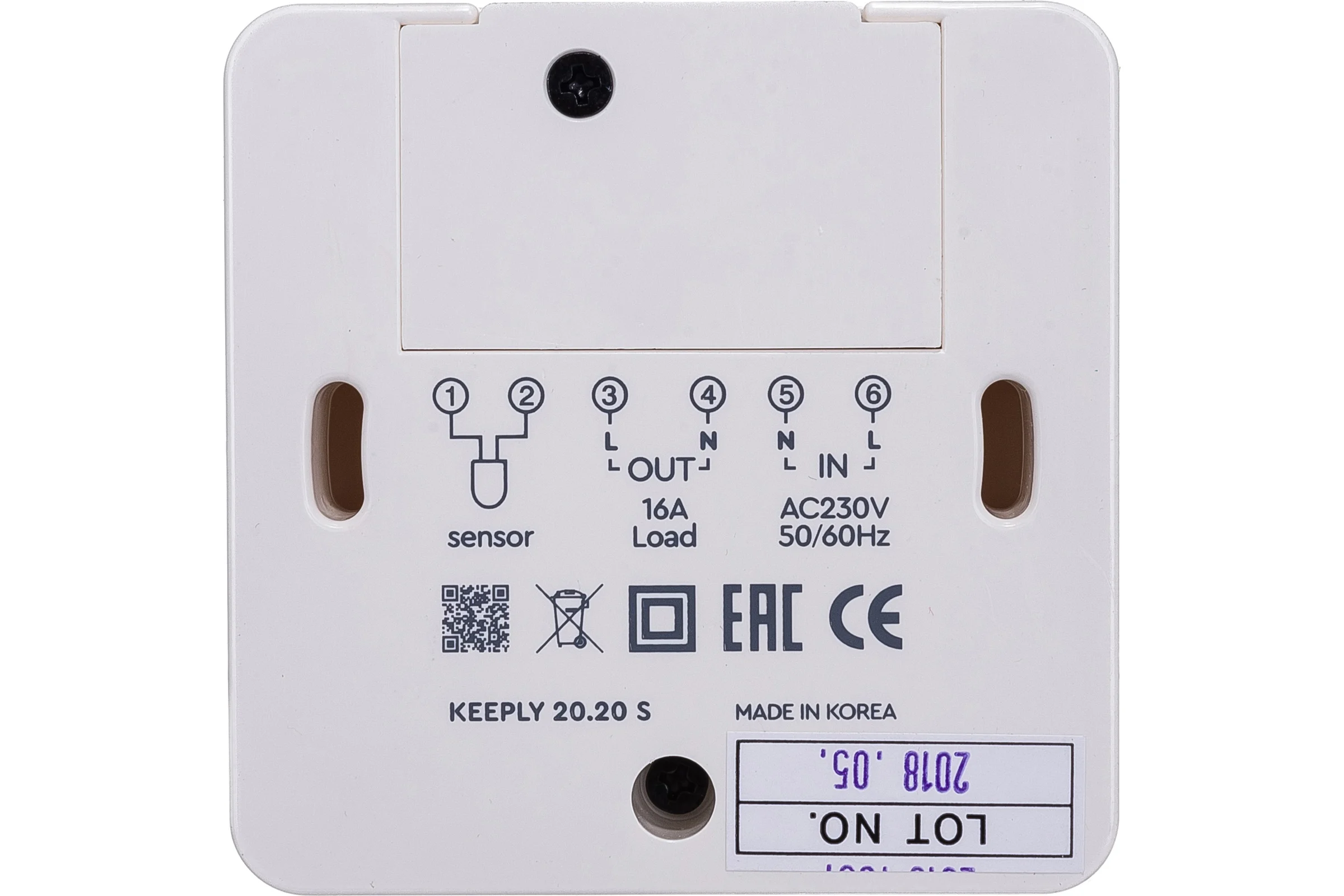Терморегулятор белый 20.20 S KEEPLY KPL003506