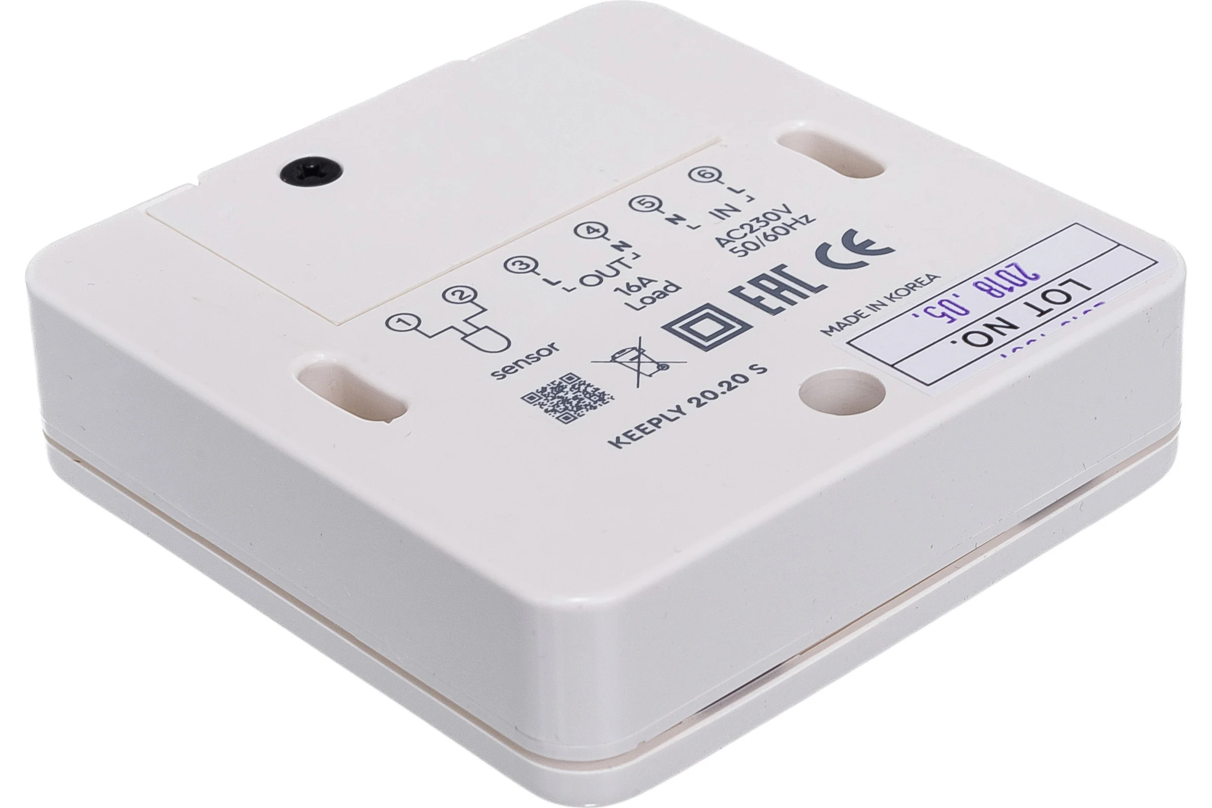 Терморегулятор белый 20.20 S KEEPLY KPL003506