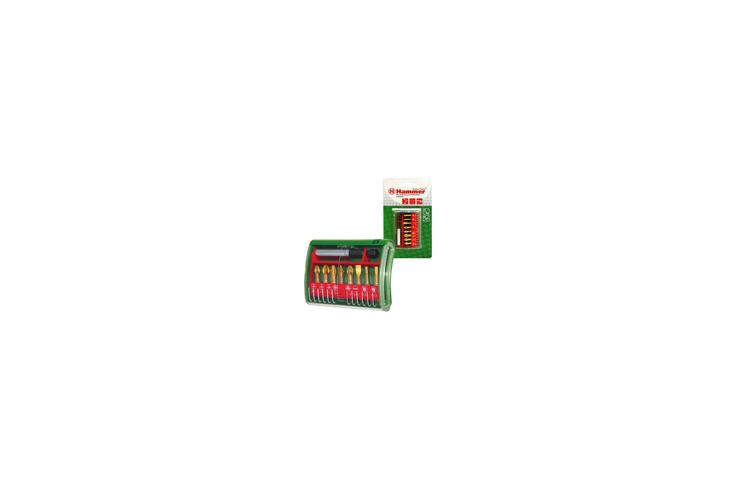 Набор бит Flex 203-904 PB №4 (9 шт) HAMMER 36785