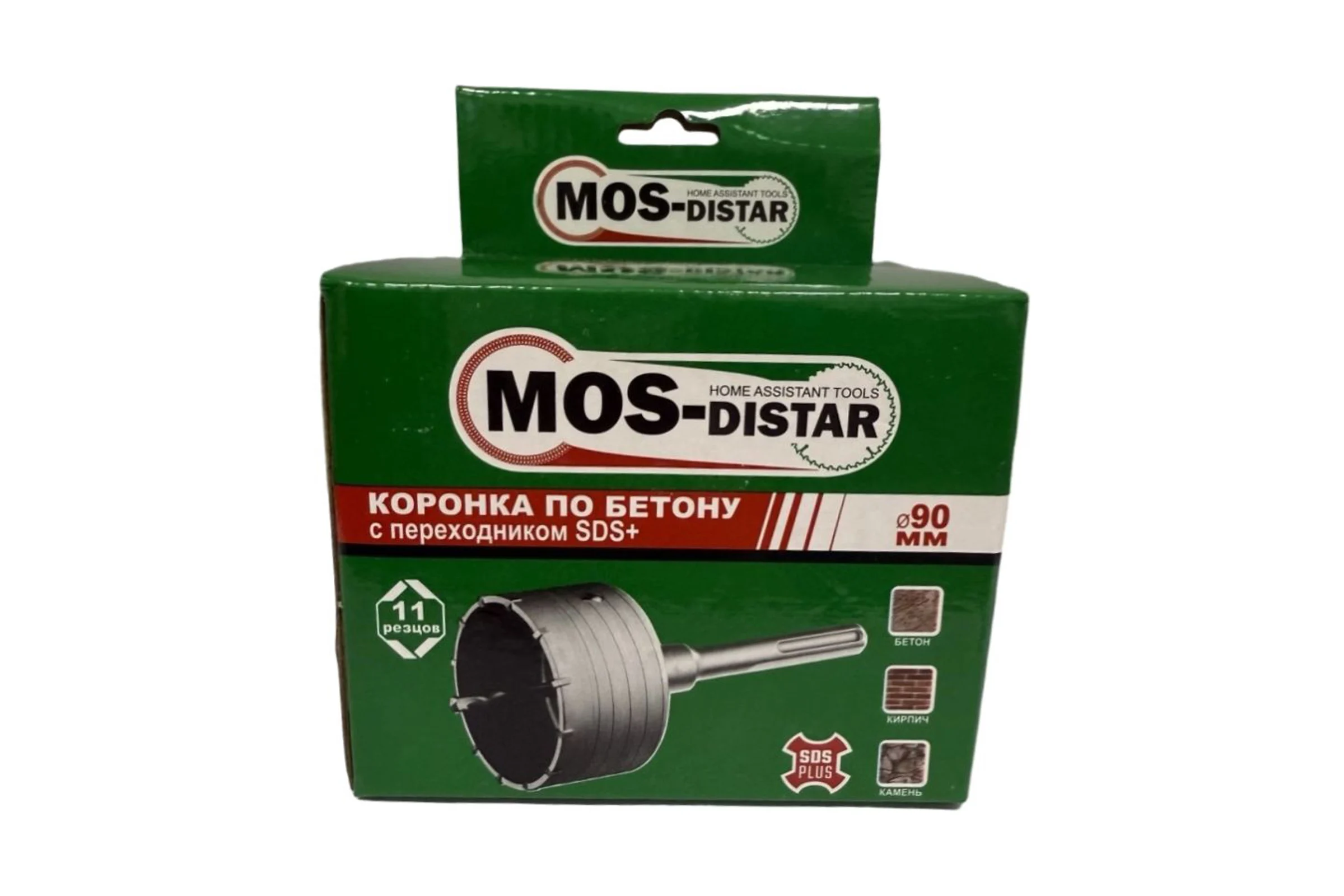 Коронка (90хМ16; 11 резцов; SDS+) по бетону МOS-DISTAR MS-CBT90