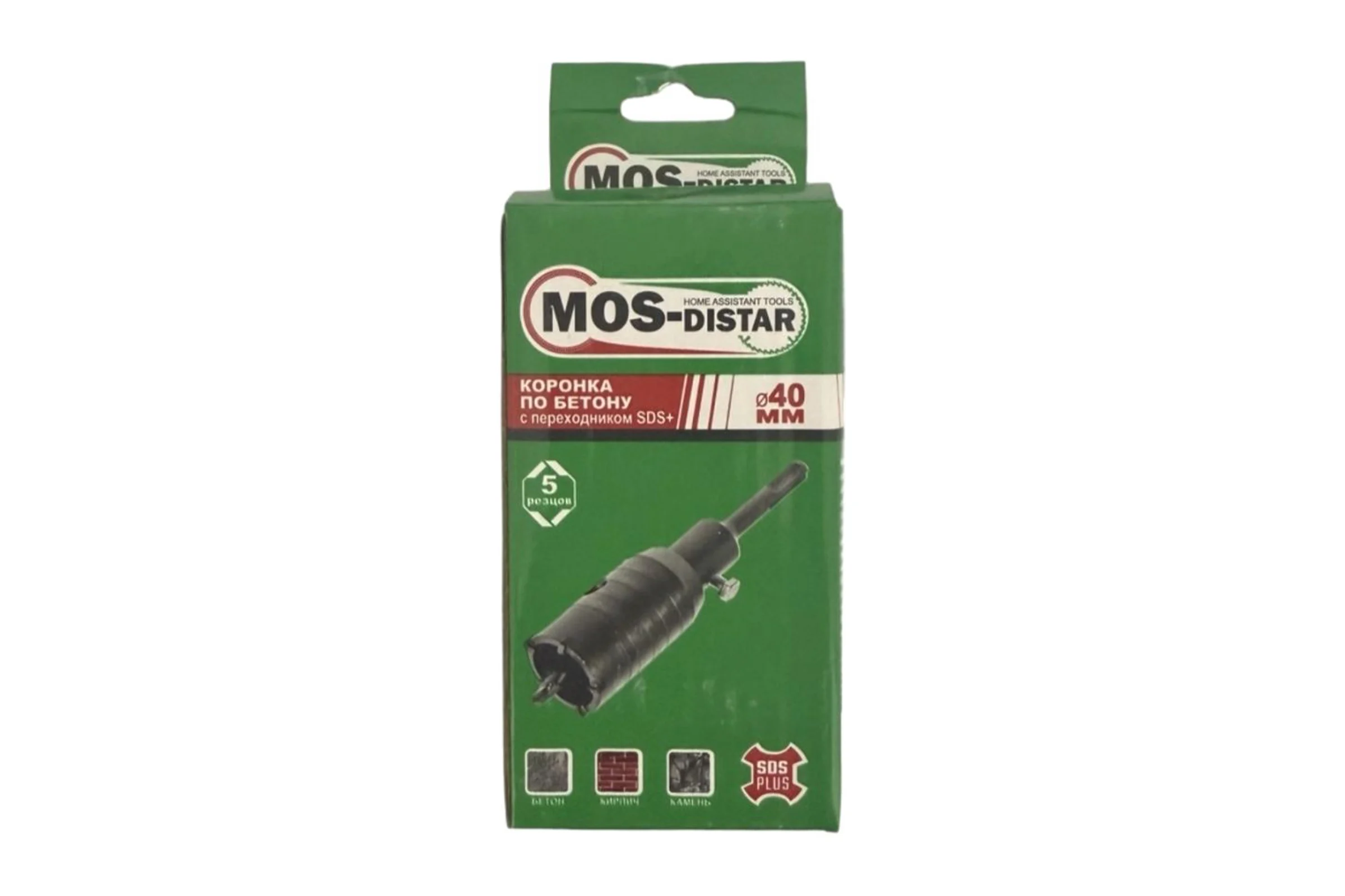 Коронка (40хМ16; 5 резцов; SDS+) по бетону МOS-DISTAR MS-CBT40