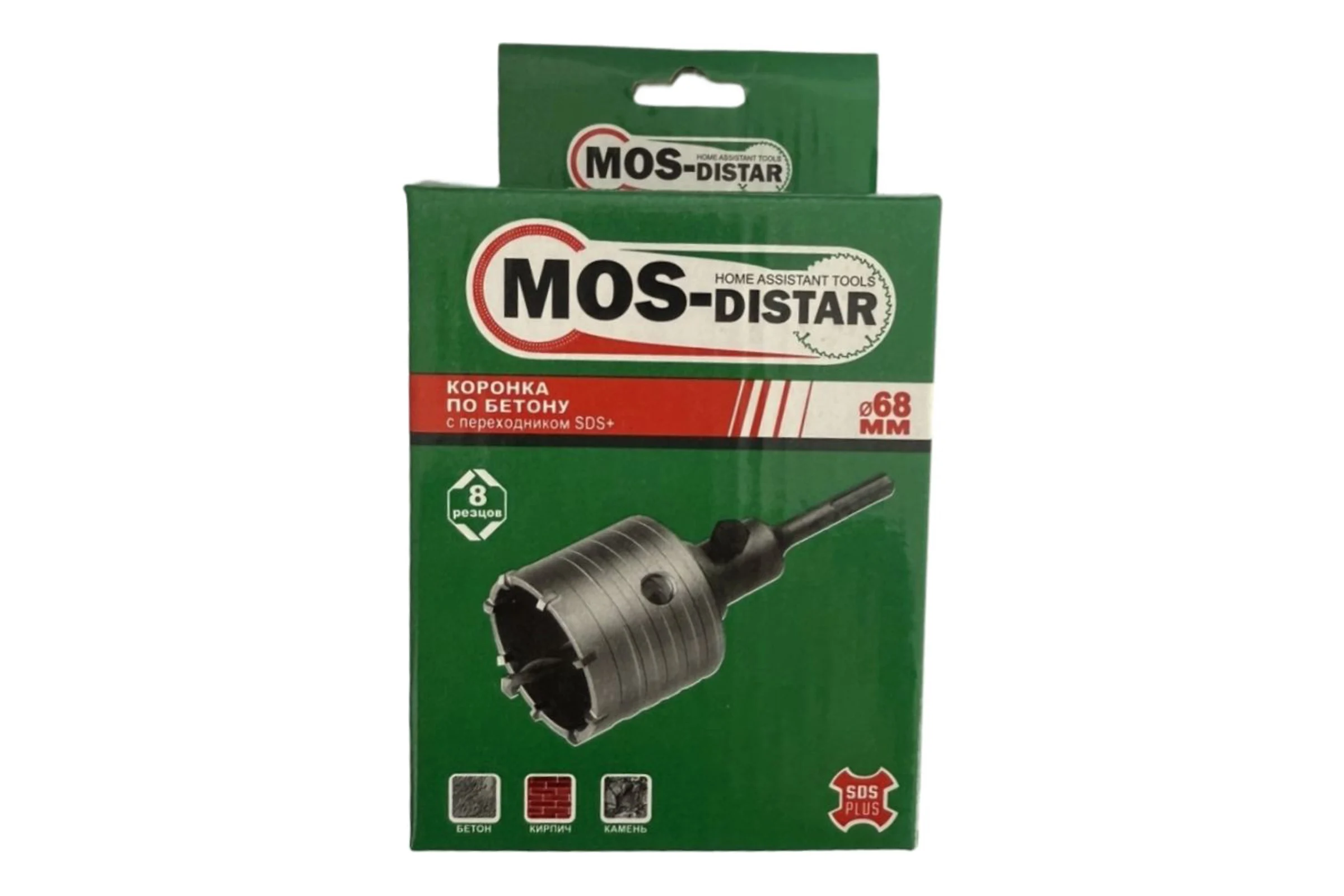 Коронка (68хМ16; 8 резцов; SDS+) по бетону МOS-DISTAR MS-CBT68