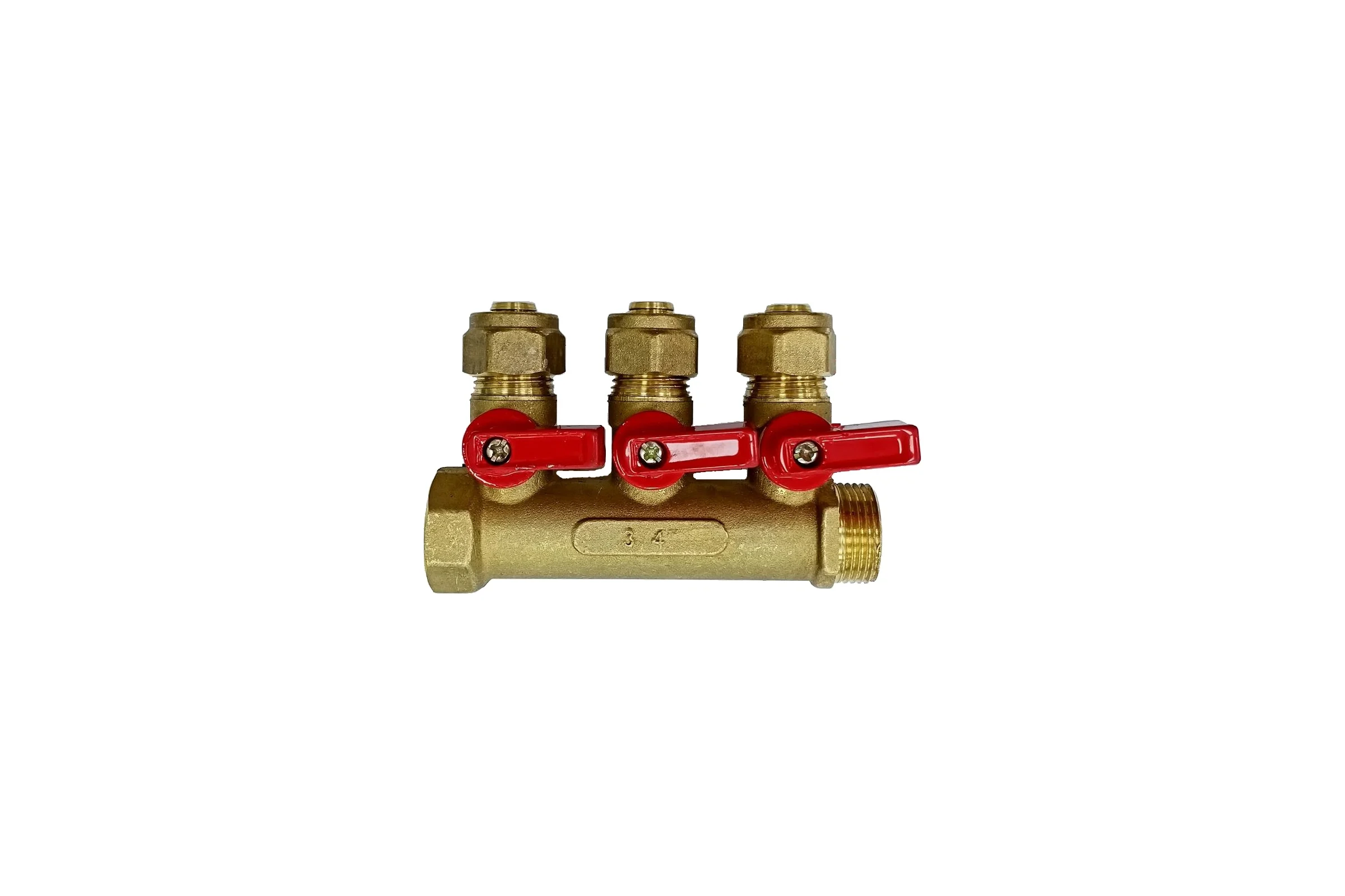 Коллектор для м/п труб 3/4x3/4x16x3 вых с кранами PROFLINE УТ-00036225