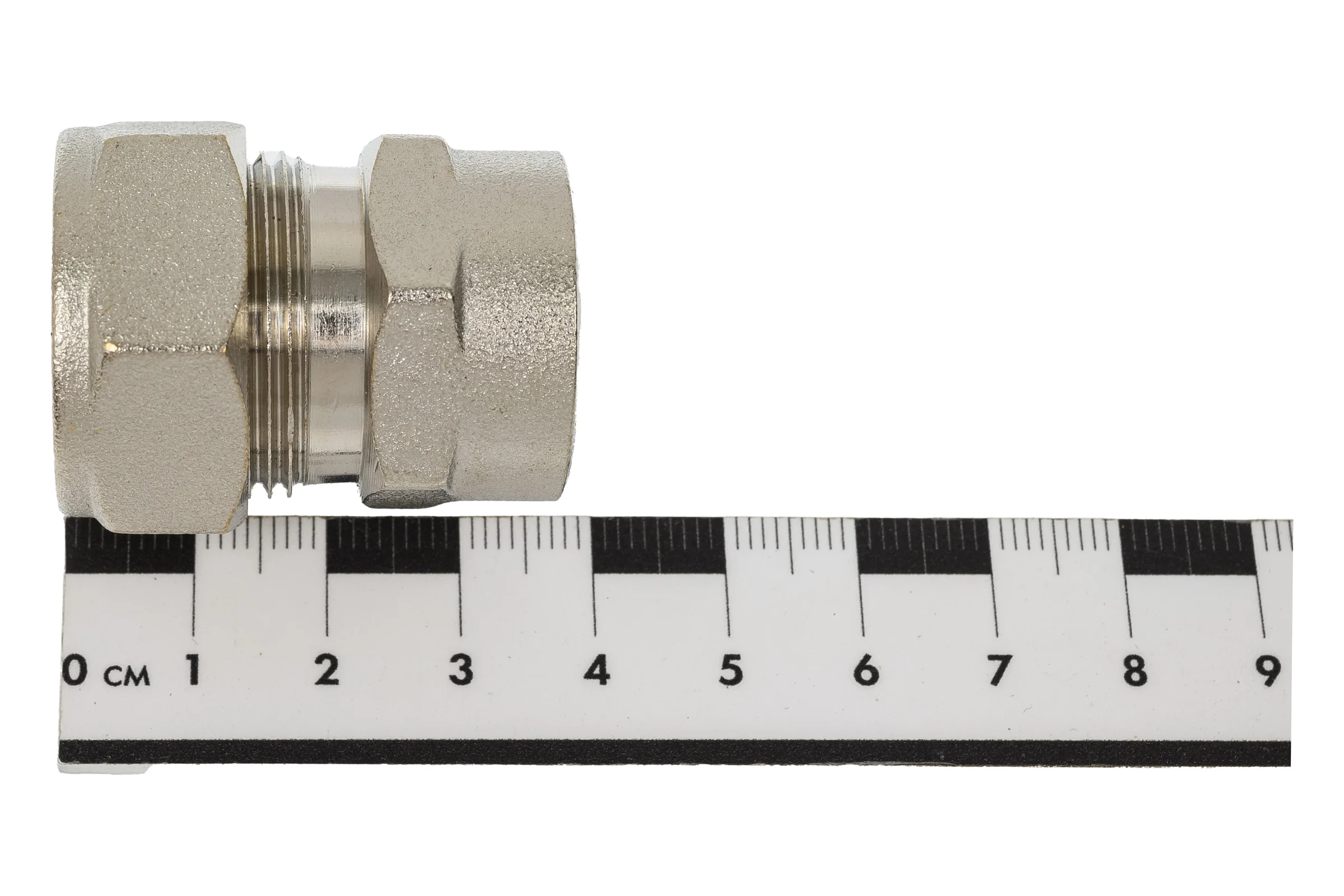 Муфта Lavita труба-вн. резьба усиленная V/S F 15х1/2 HP, НИКЕЛ V/S (F) 151/2" HP, НИКЕЛ