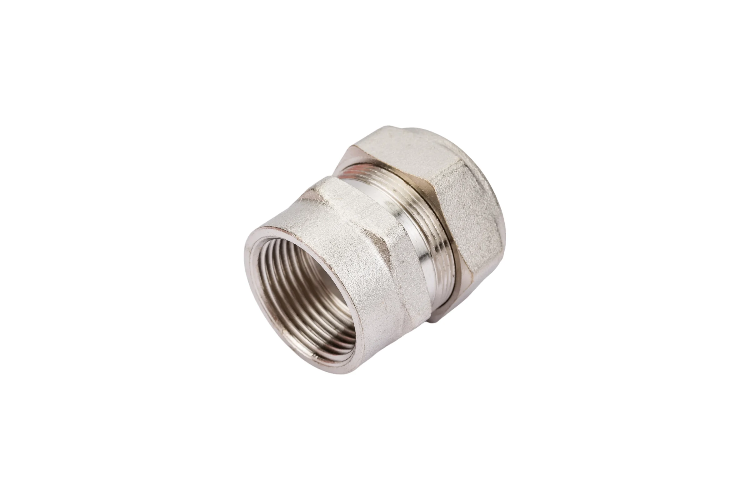 Муфта Lavita труба-вн. резьба усиленная V/S F 25х1 HP, НИКЕЛ V/S (F) 251" HP, НИКЕЛ