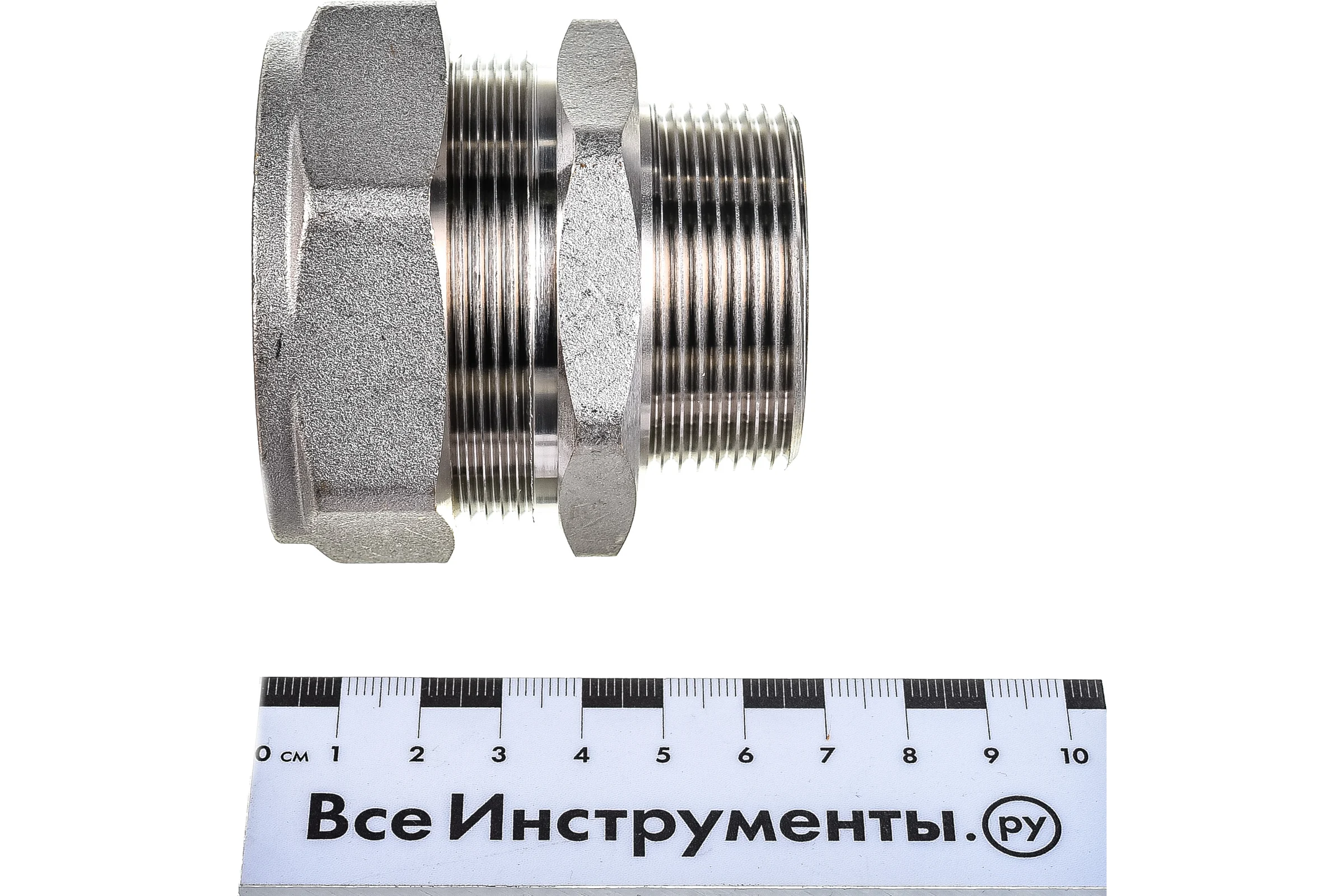 Муфта Lavita труба-нар. резьба, усиленный V/S 40х1 1/2 никель