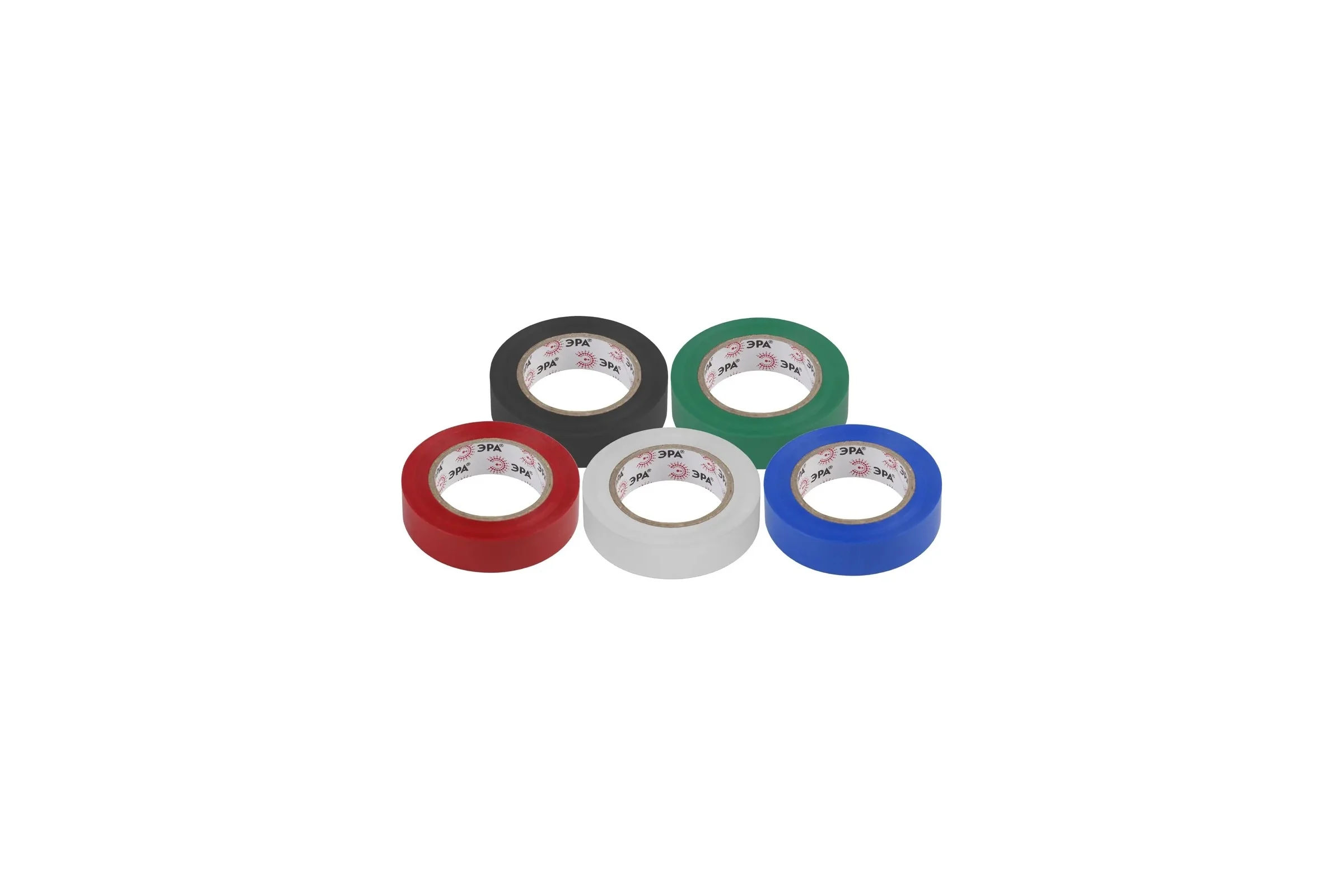 Изолента ЭРА SET5 ПВХ, цветная, 15 мм, 10 м, набор 5 шт. Б0062896
