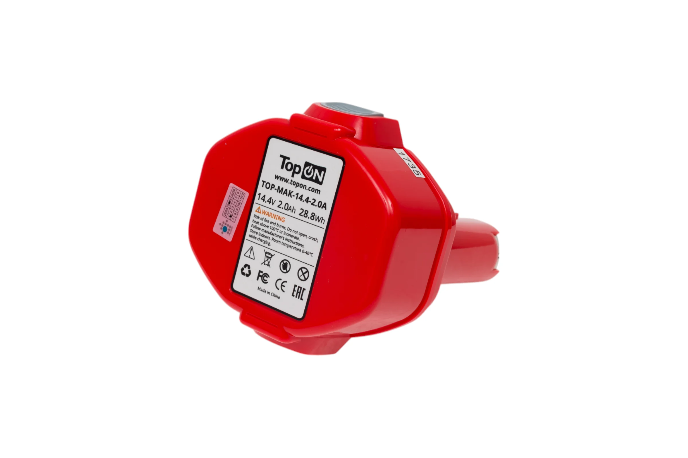 Аккумулятор для Makita TopOn 14.4V 2.0Ah Lithium+ (Li-ion) PN: 192699-A TOP-MAK-14.4-2.0A
