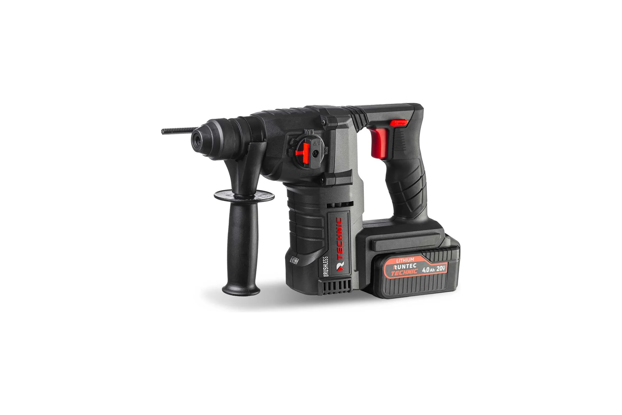 Аккумуляторный перфоратор RUNTEC TECHNIC 2.5 Дж, 20 В, 2x4 Ач, 900 Вт RT-EH900T