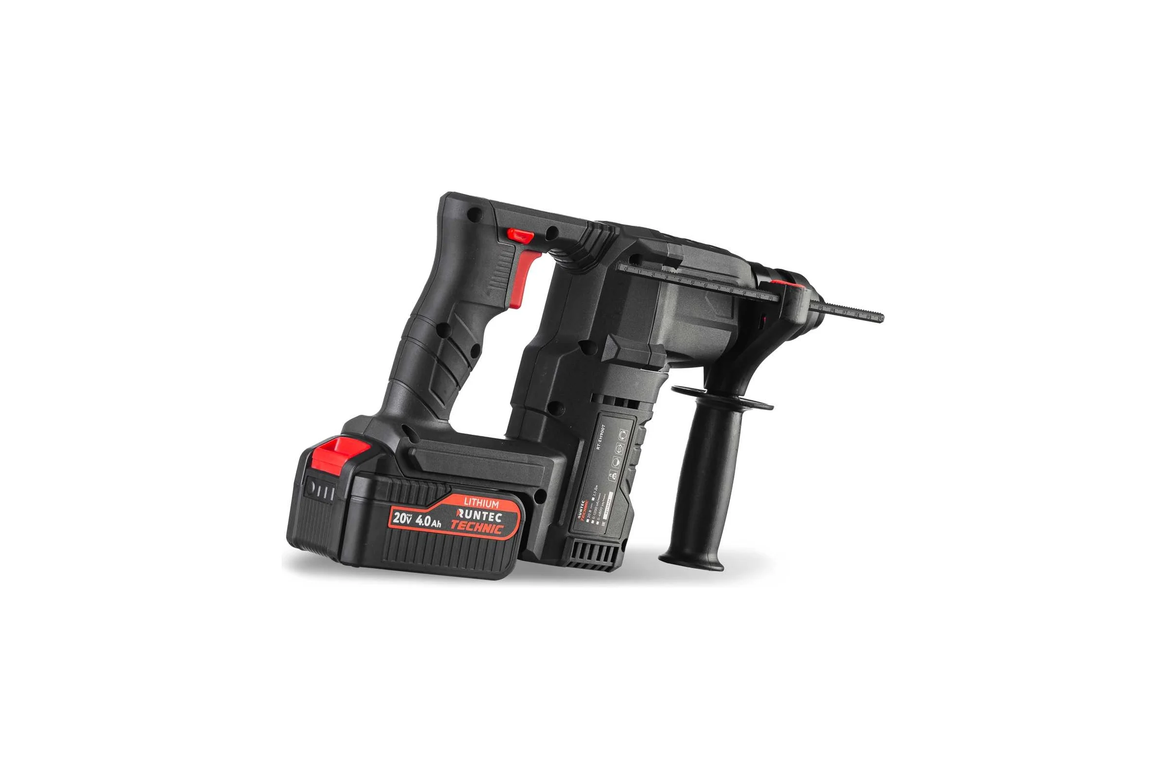 Аккумуляторный перфоратор RUNTEC TECHNIC 2.5 Дж, 20 В, 2x4 Ач, 900 Вт RT-EH900T