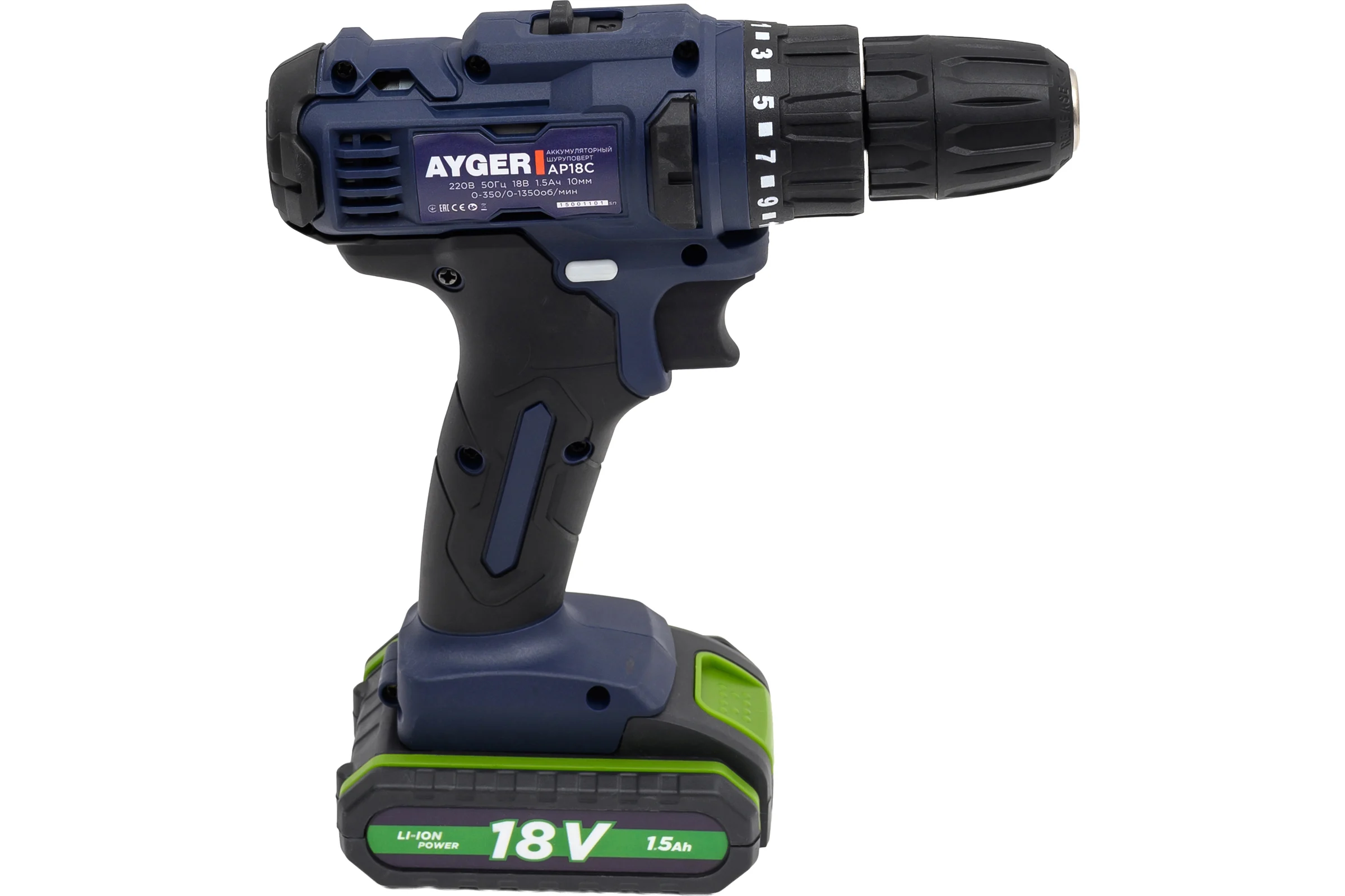 Аккумуляторная дрель-шуруповерт AYGER AP18C