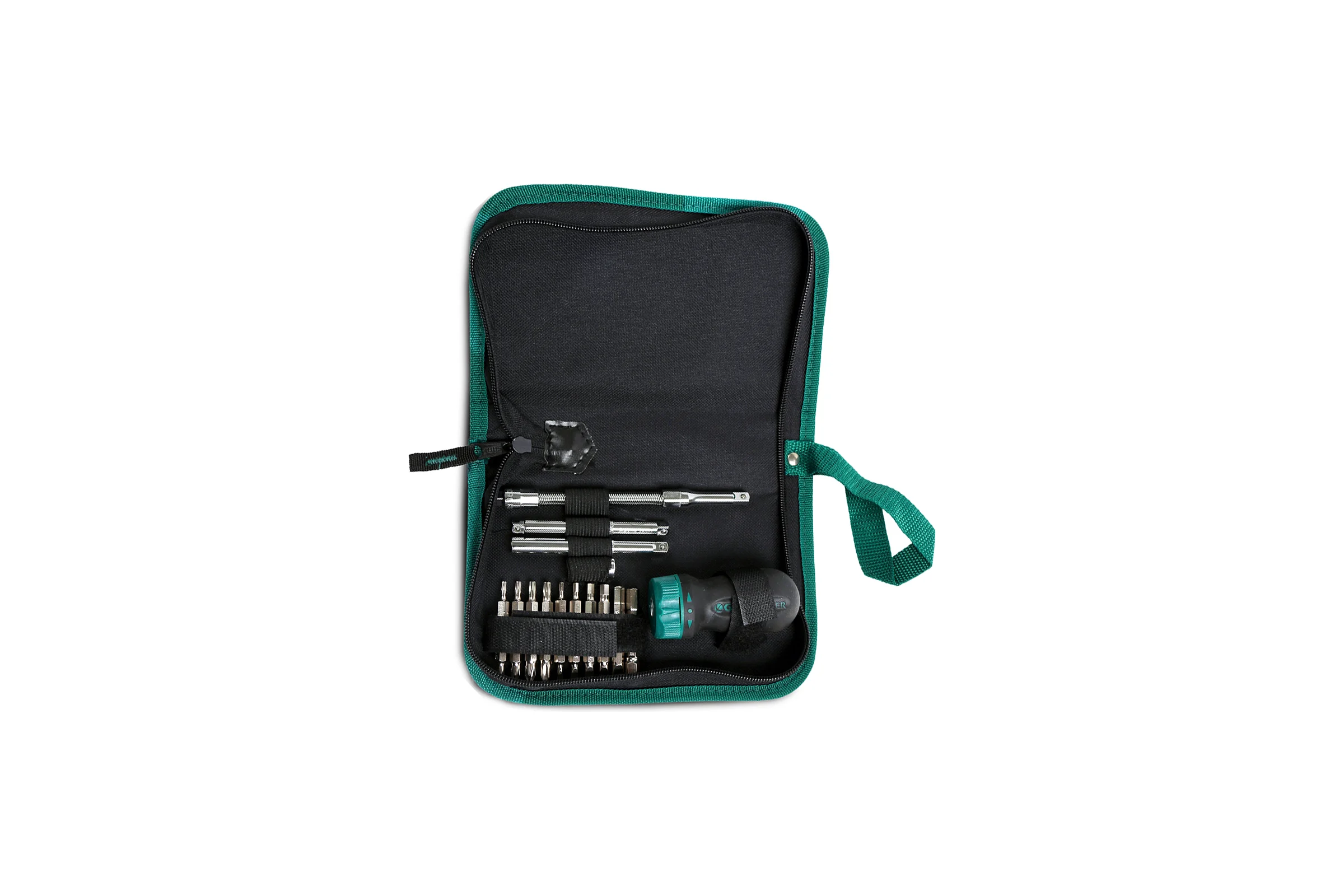 Отвёртки (набор) Sata 25пр. комбинир. с храповой рукояткой (чехол) 09342