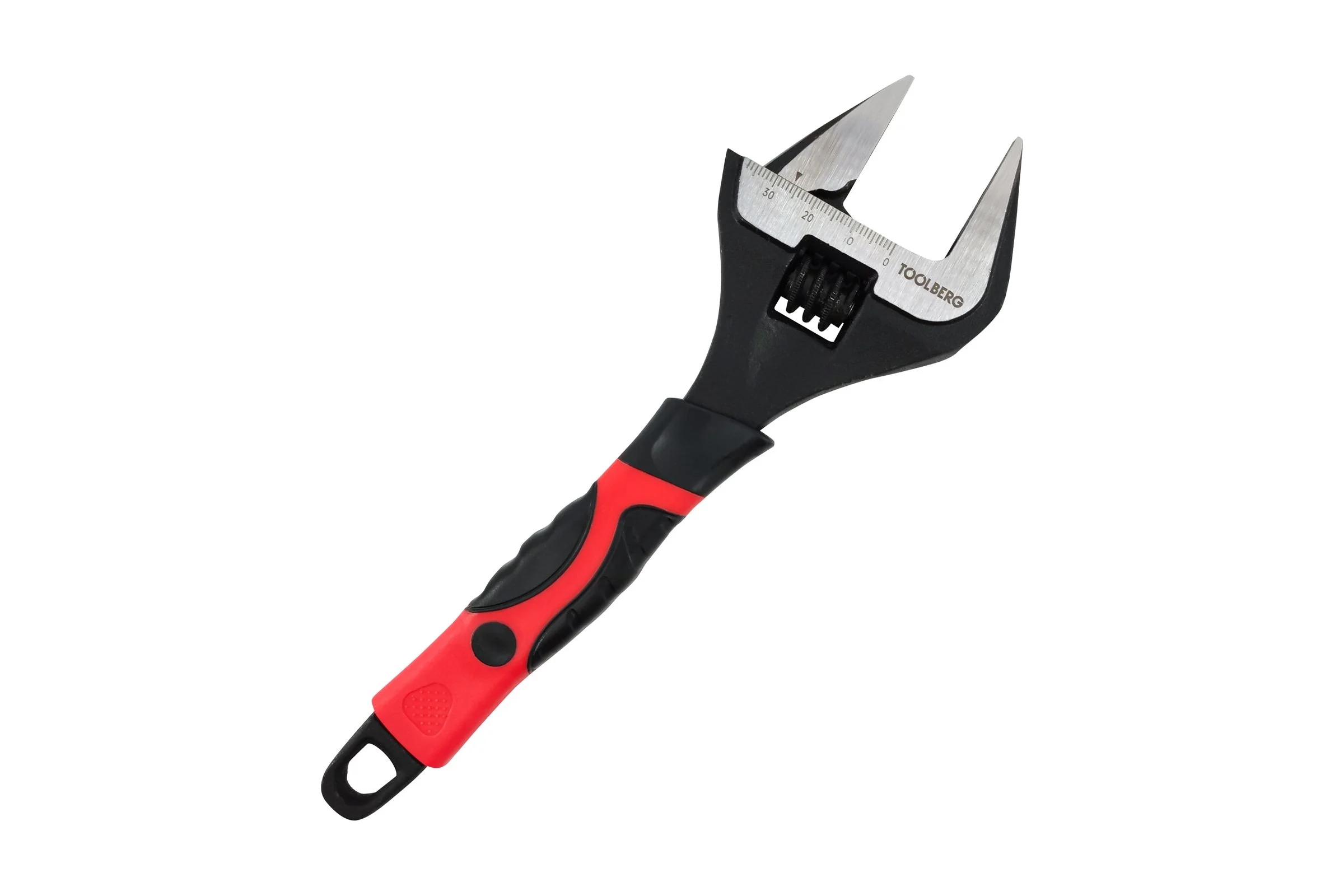 Разводной ключ Toolberg двухкомпонентная рукоятка, тонкие губки, 40 мм, 200 мм tools 3103032 ЛА-00002443