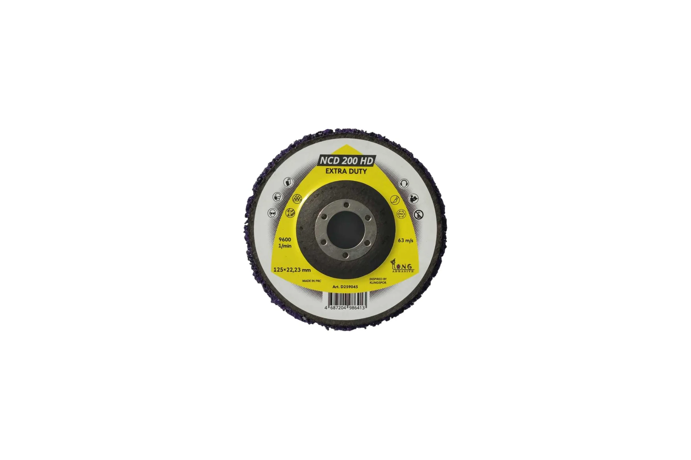 Зачистной диск NCD200HD Clean_Stripe 125 мм фиолетовый Long Abrasive D259045