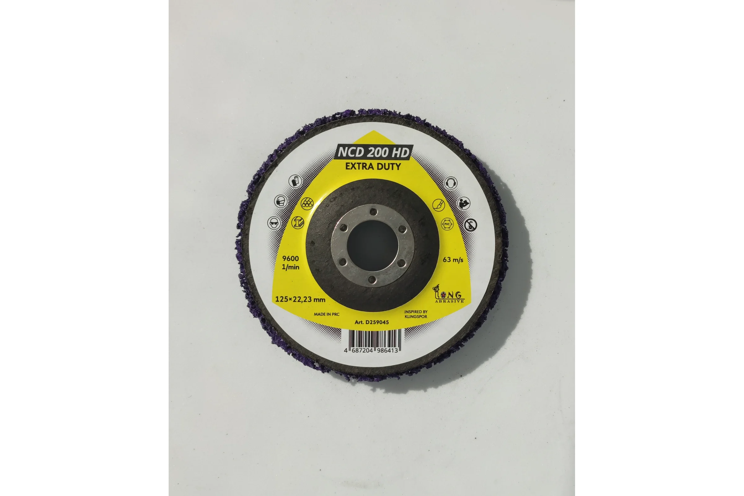 Зачистной диск NCD200HD Clean_Stripe 125 мм фиолетовый Long Abrasive D259045