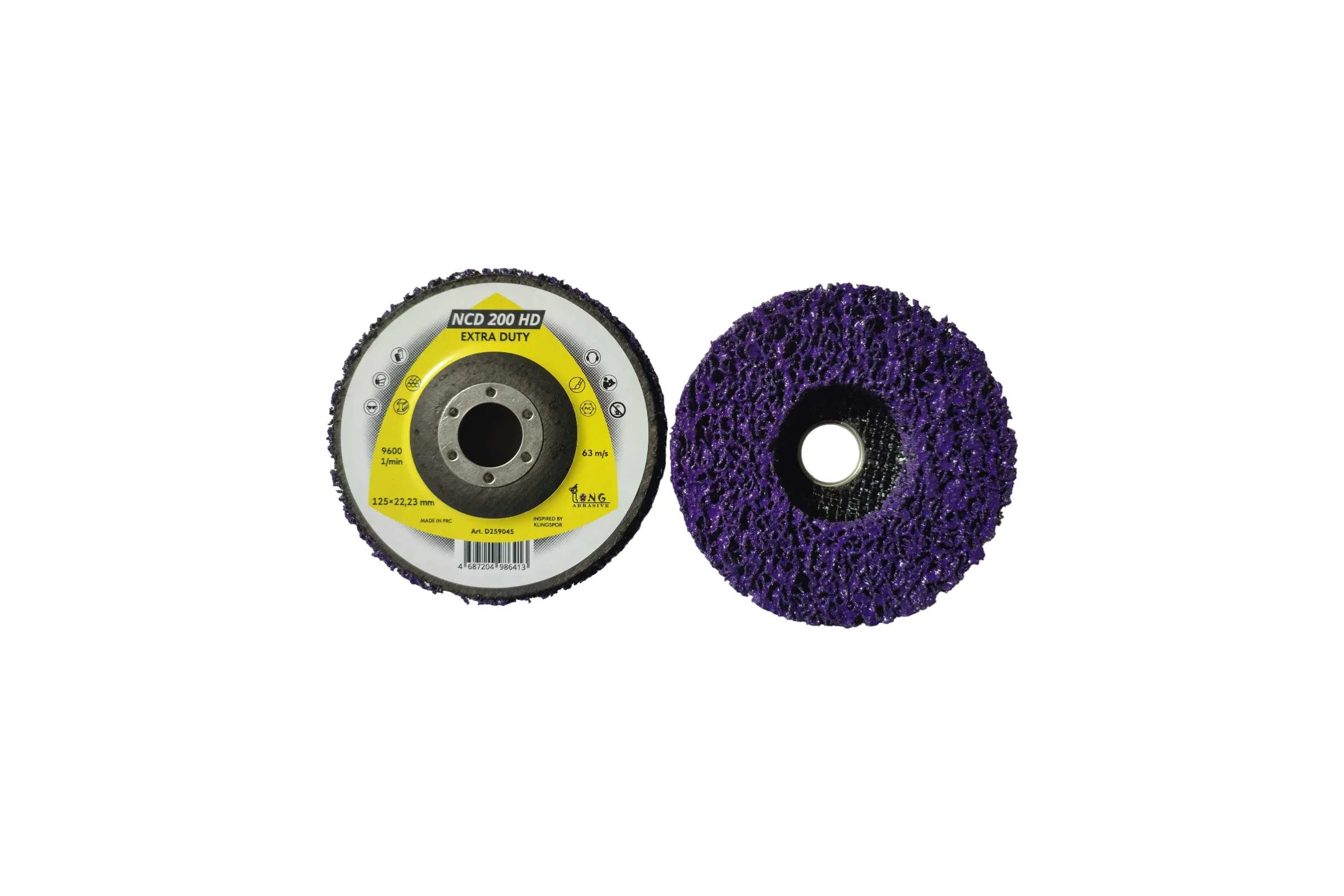 Зачистной диск NCD200HD Clean_Stripe 125 мм фиолетовый Long Abrasive D259045