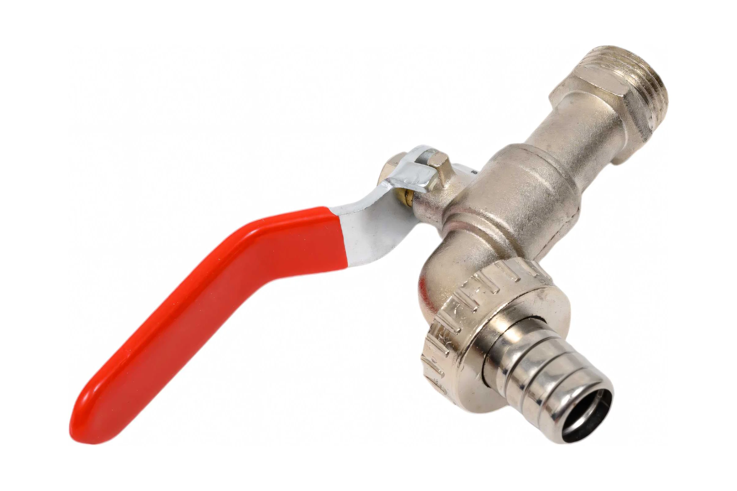 Кран шаровой садовый Rvc 15 1/2' со штуцером ручка 02293