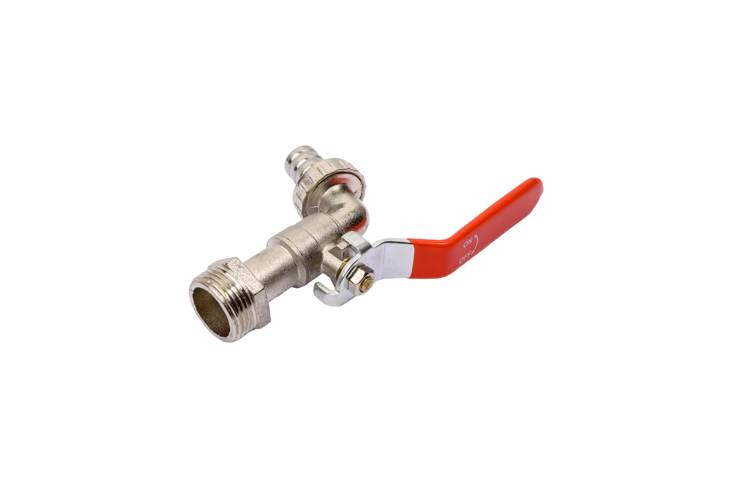 Кран шаровой садовый Rvc 20 3/4' со штуцером ручка, аналог артикул 01415 37022