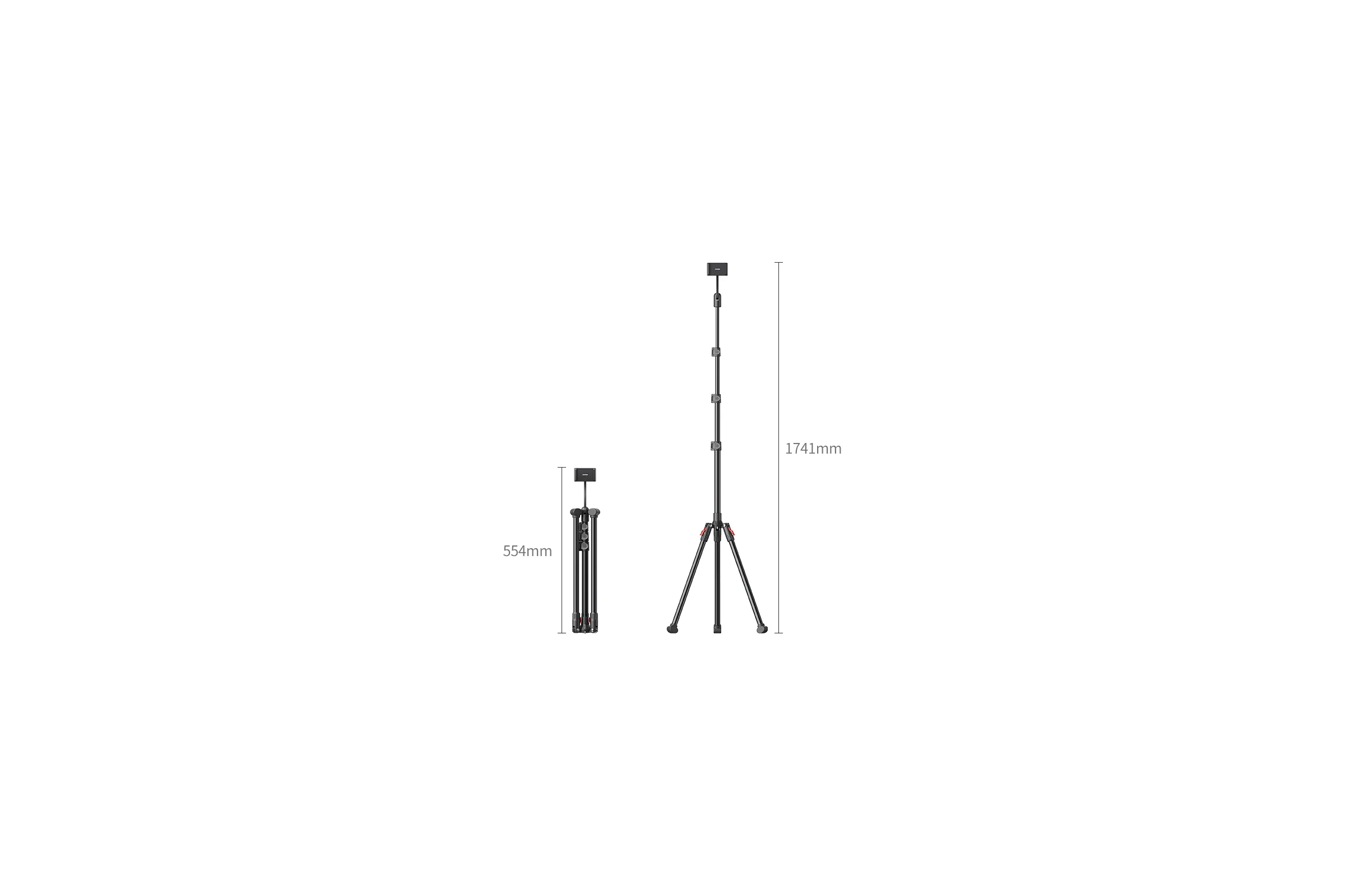 Трипод LP585 Tripod Stand For Tablet and Phone 1.7 м, черный для планшета и смартфона Ugreen 15647_