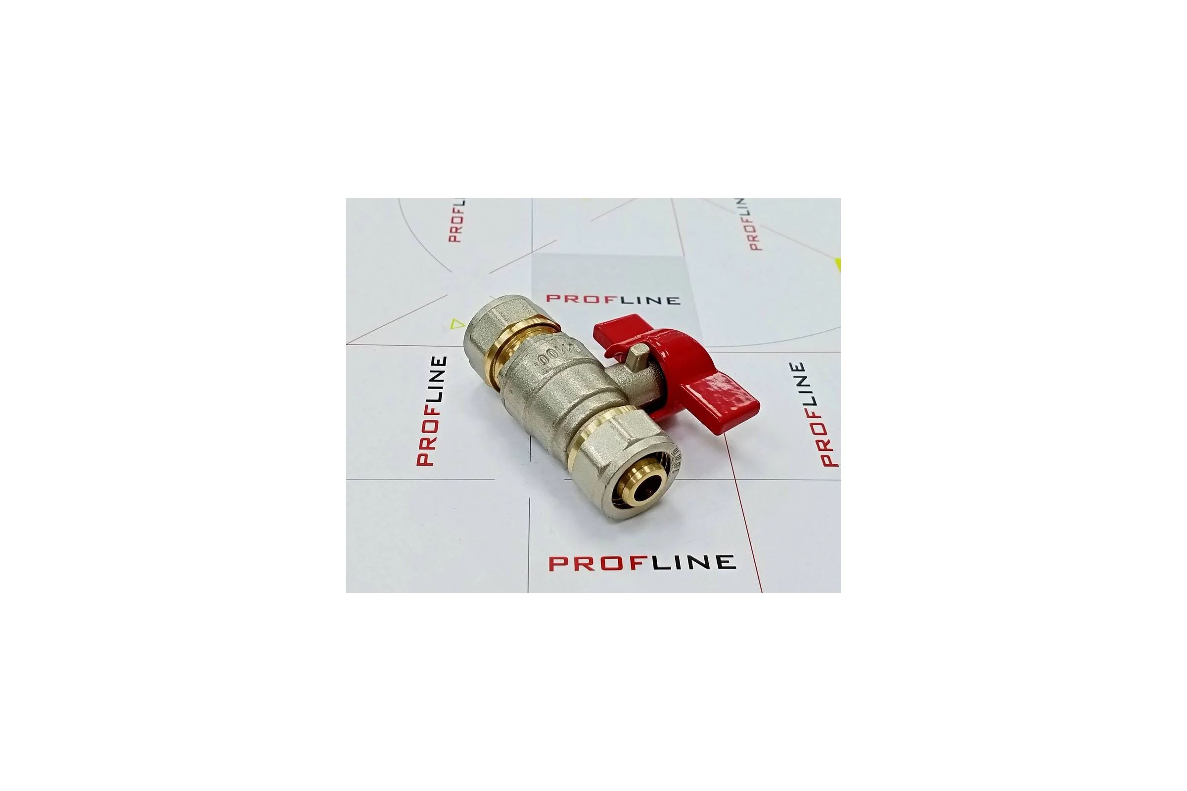 Кран шаровой для м/п труб PROFLINE цанга-цанга 16x16 УТ-00036233