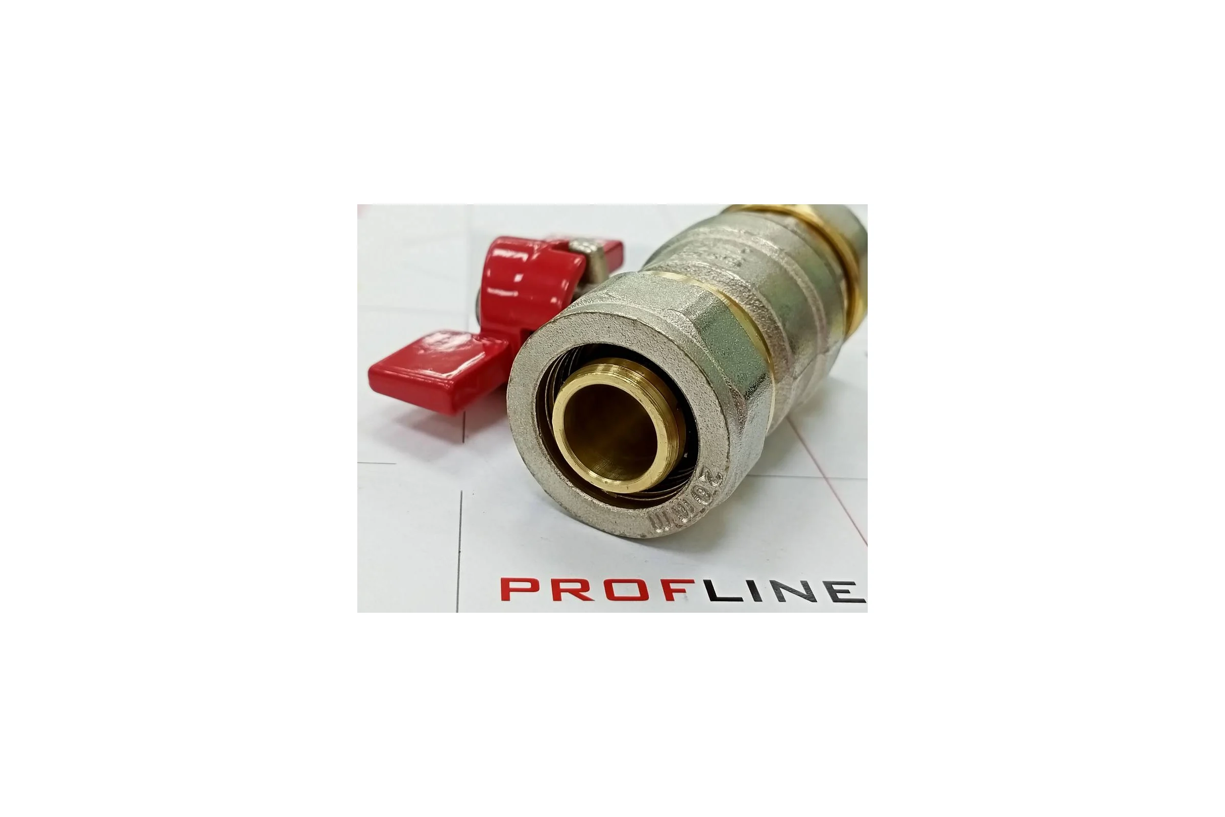 Кран шаровой для м/п труб PROFLINE цанга-цанга 20x20 УТ-00036234