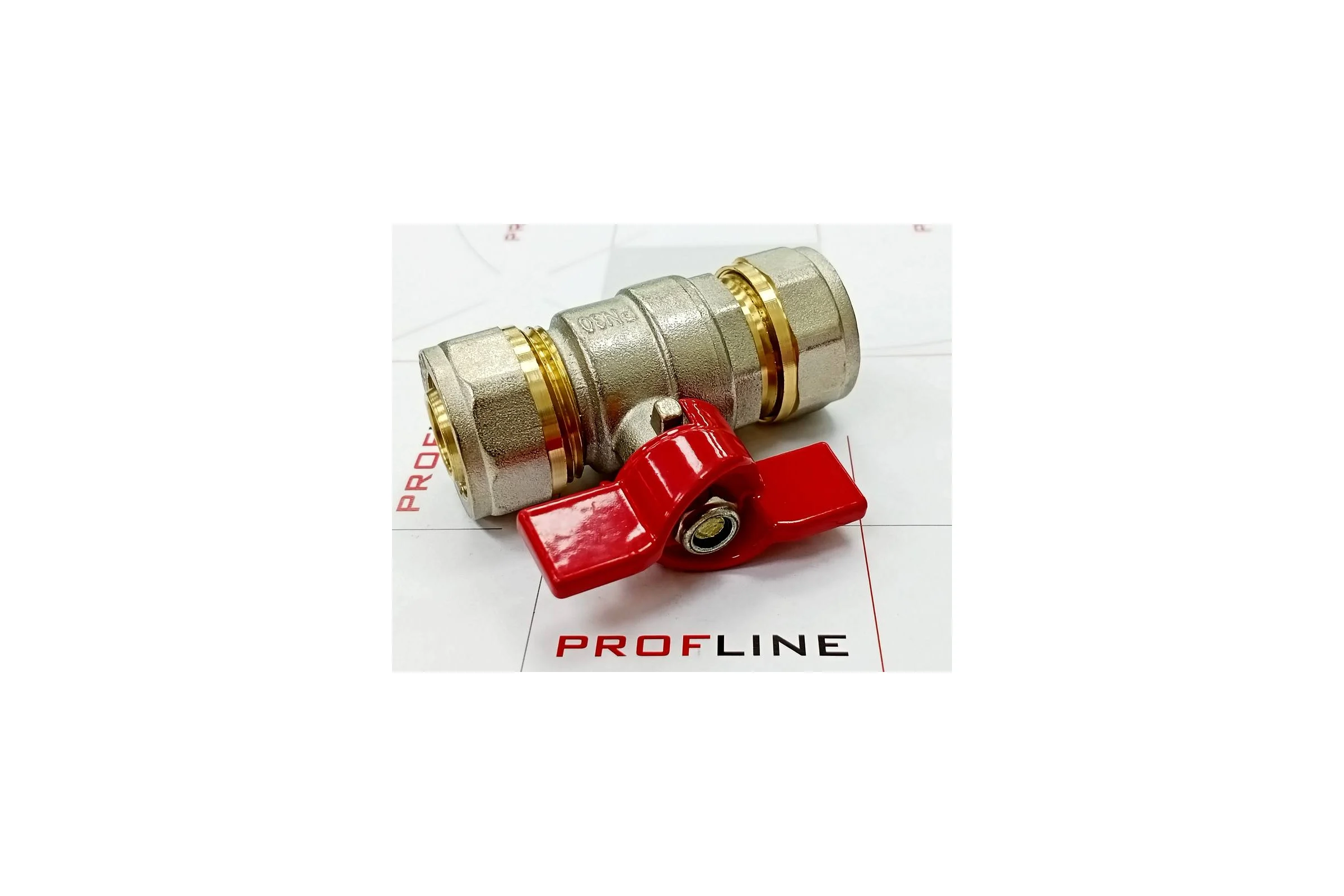 Кран шаровой для м/п труб PROFLINE цанга-цанга 20x20 УТ-00036234