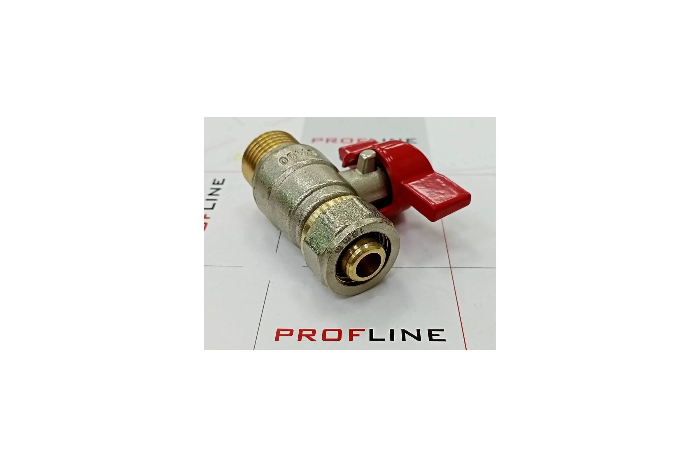 Кран шаровой для м/п труб PROFLINE цанга-штуцер 16x1/2 УТ-00036231