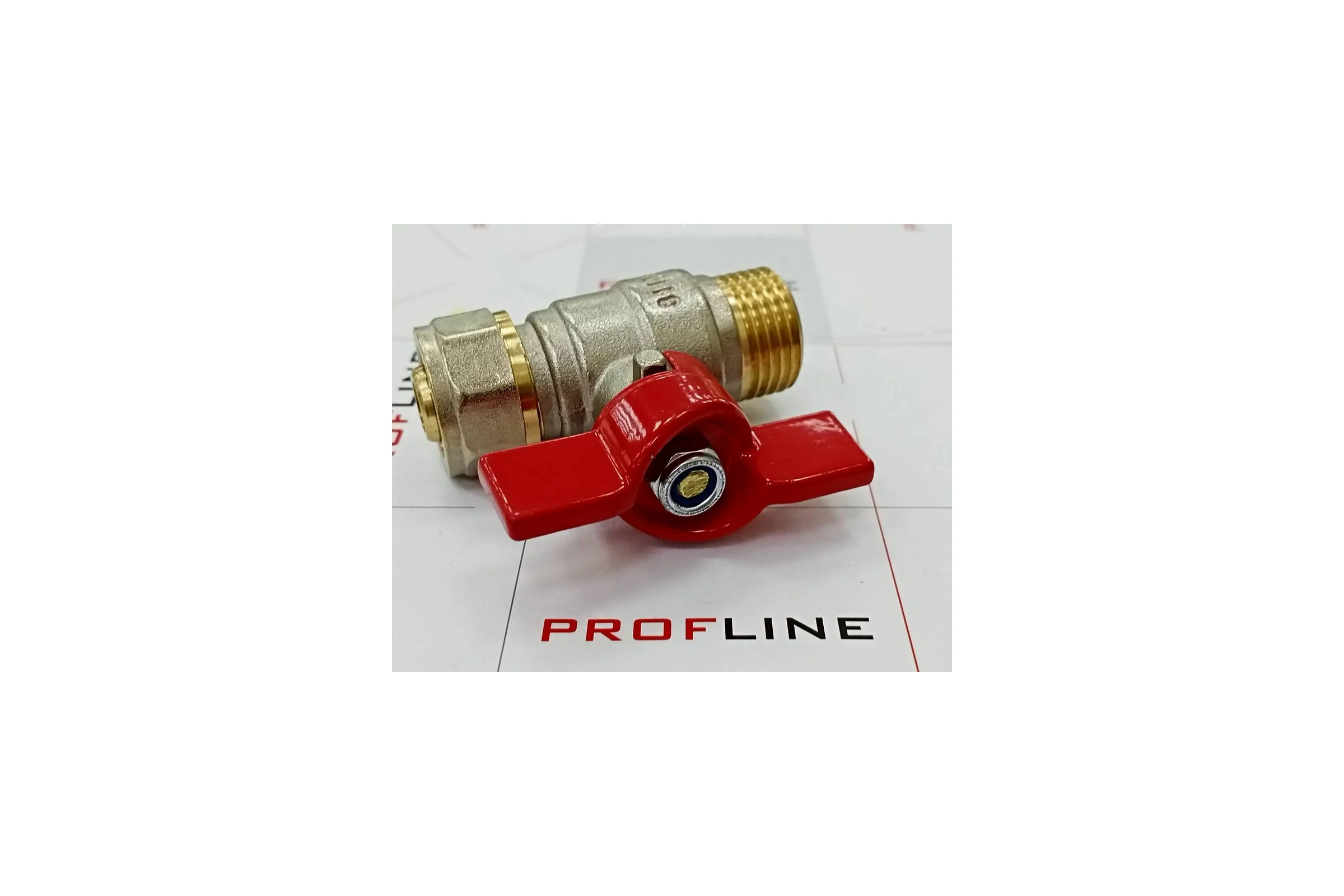 Кран шаровой для м/п труб PROFLINE цанга-штуцер 16x1/2 УТ-00036231