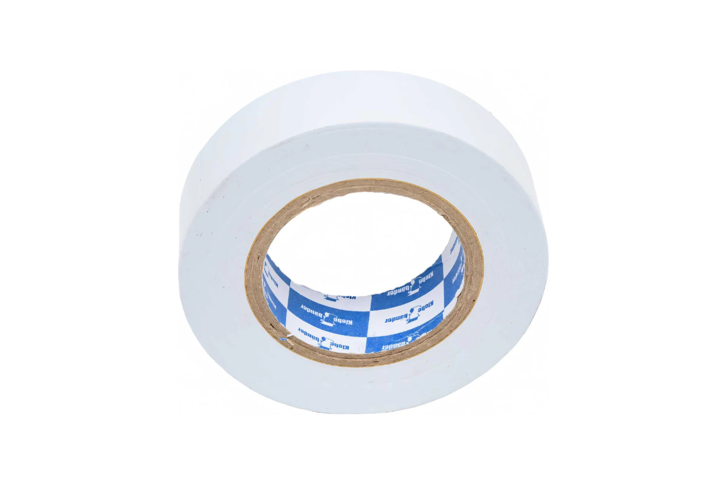 Изолента Klebebander ПВХ, 19 мм х 20 м, 130 мкм, 4 Кв, белая 122306