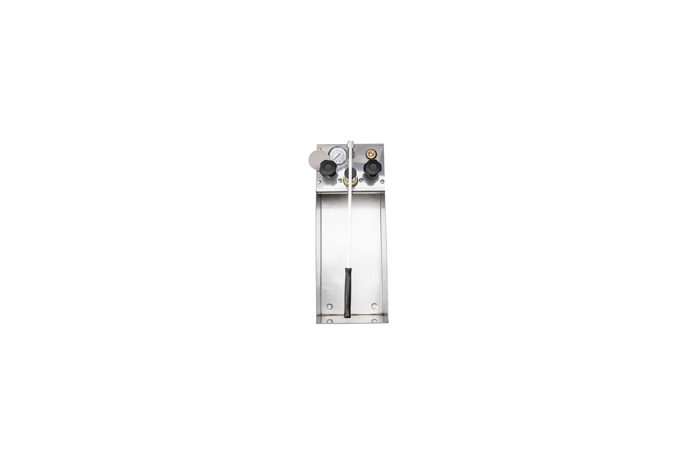 Ручной опрессовщик Icomar INOX 60 бар, двухклапанный, нержавеющая сталь 00915.5