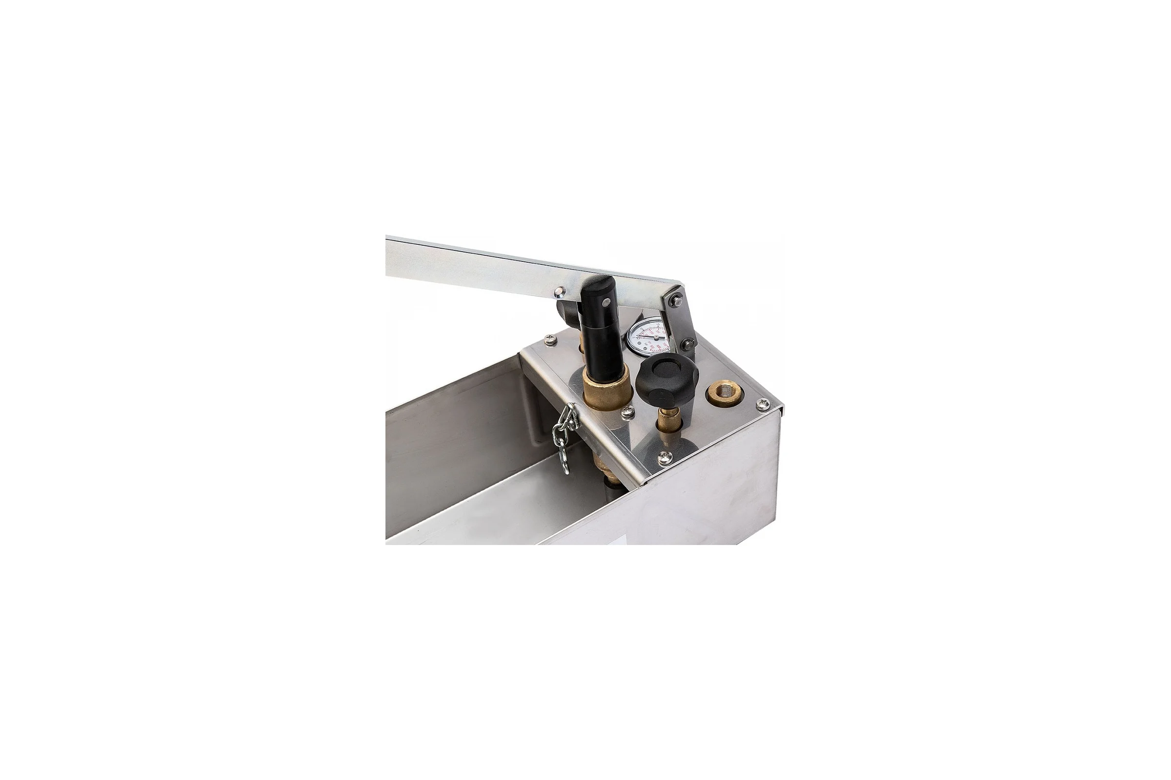 Ручной опрессовщик Icomar INOX 60 бар, двухклапанный, нержавеющая сталь 00915.5