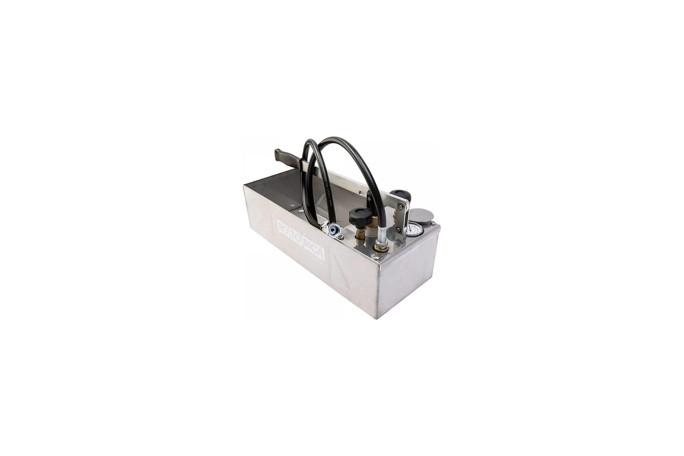 Ручной опрессовщик Icomar INOX 60 бар, двухклапанный, нержавеющая сталь 00915.5