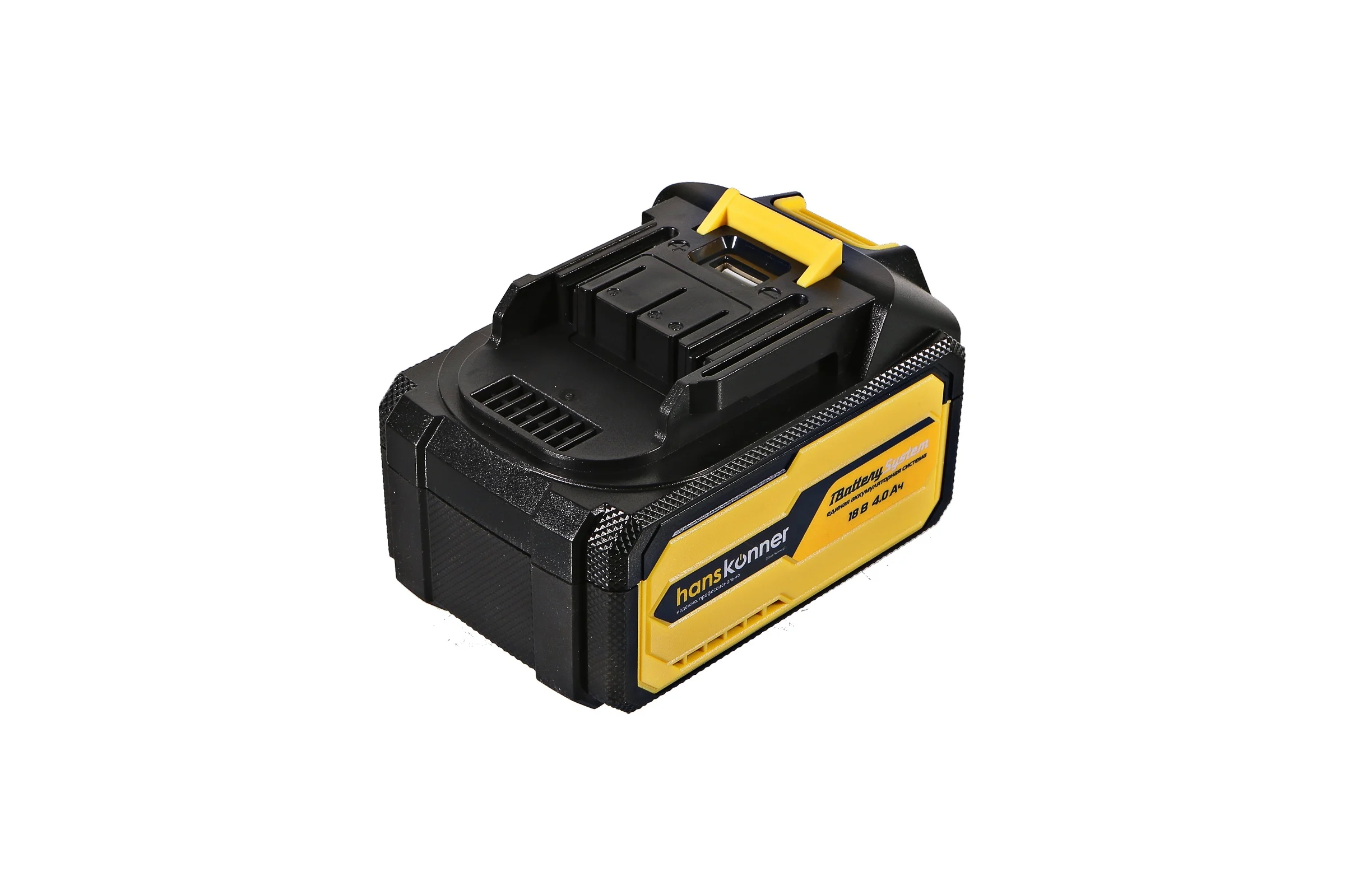 Аккумуляторная УШМ Hanskonner 1BatterySystem HAG1812E