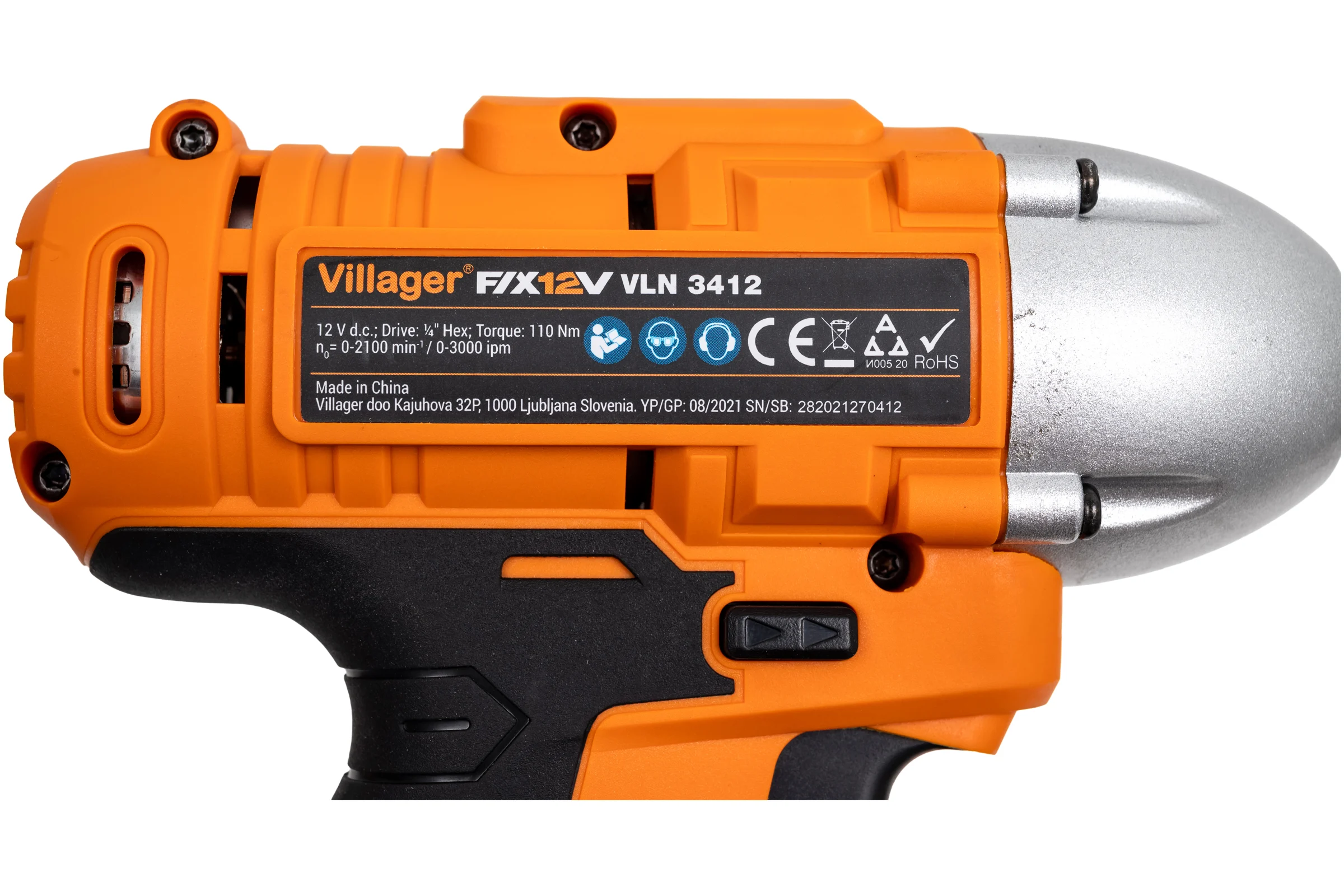 Аккумуляторный ударный винтоверт Villager VLN 3412-2BSC 066164
