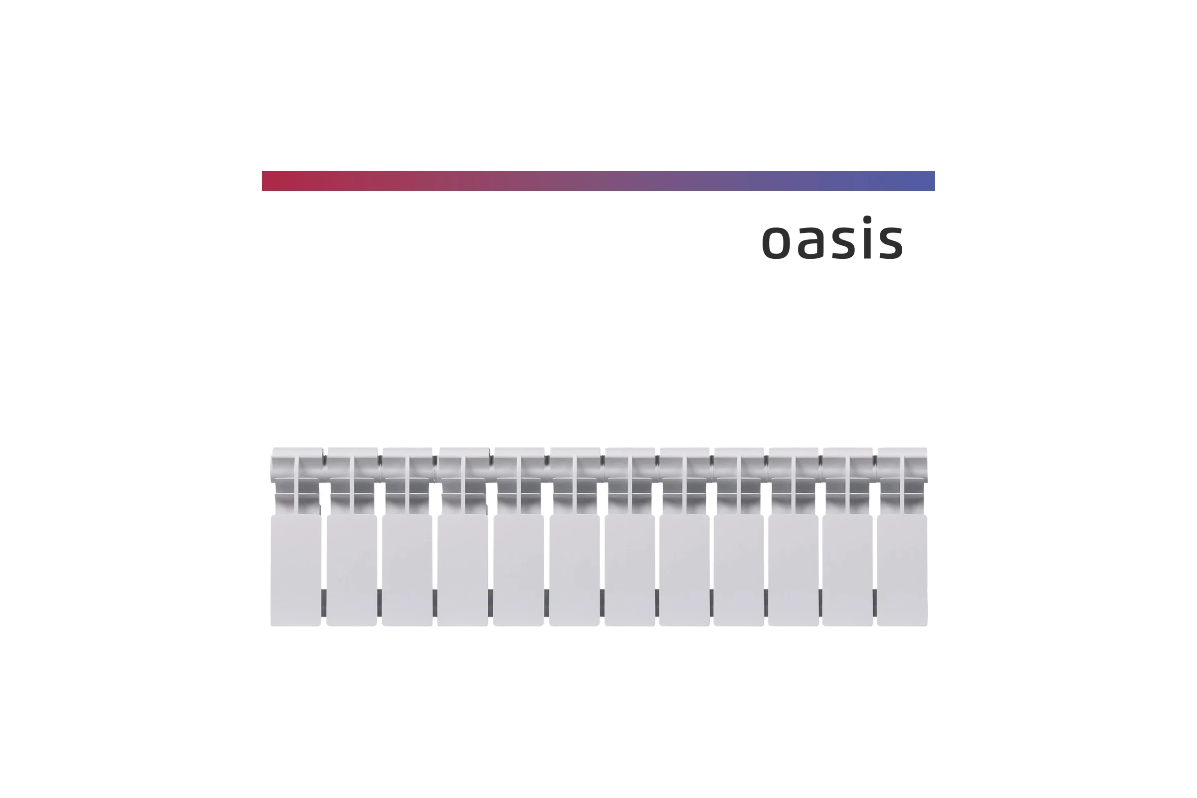 Радиатор биметаллический OASIS Оазис PRO 200/100/12 4640130985738