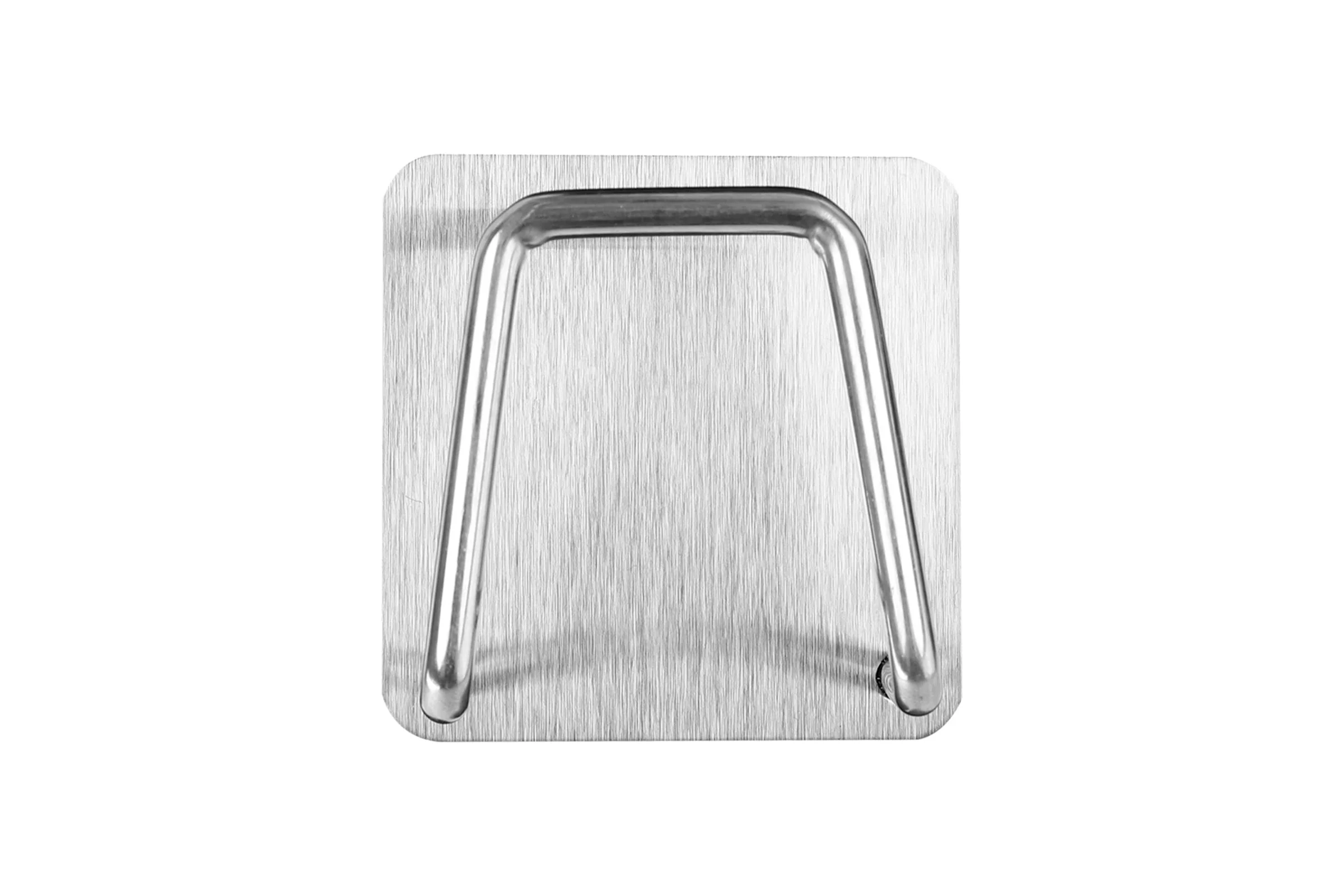Крючки самоклеящиеся LAIMA Home 5x5 см, для ванной комнаты, кухни, нержавеющая сталь, 2 шт. 608798