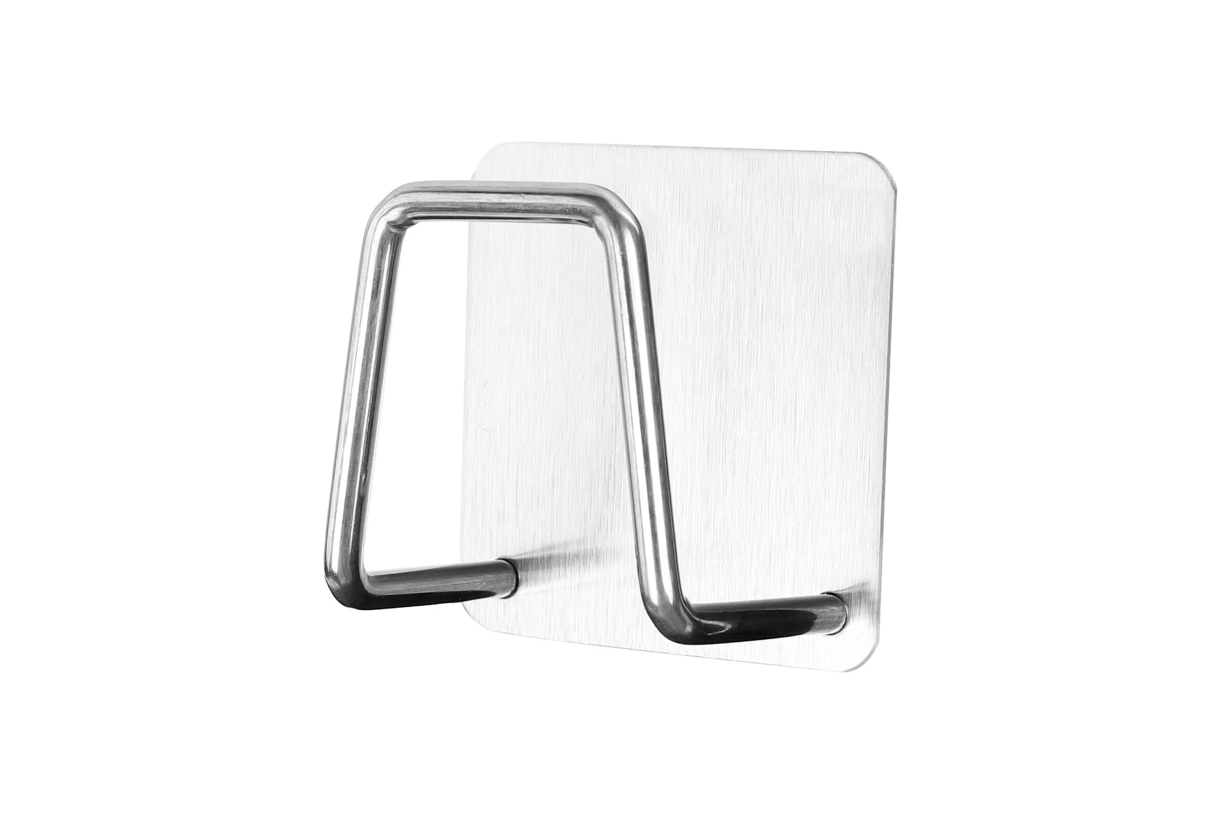Крючки самоклеящиеся LAIMA Home 5x5 см, для ванной комнаты, кухни, нержавеющая сталь, 2 шт. 608798