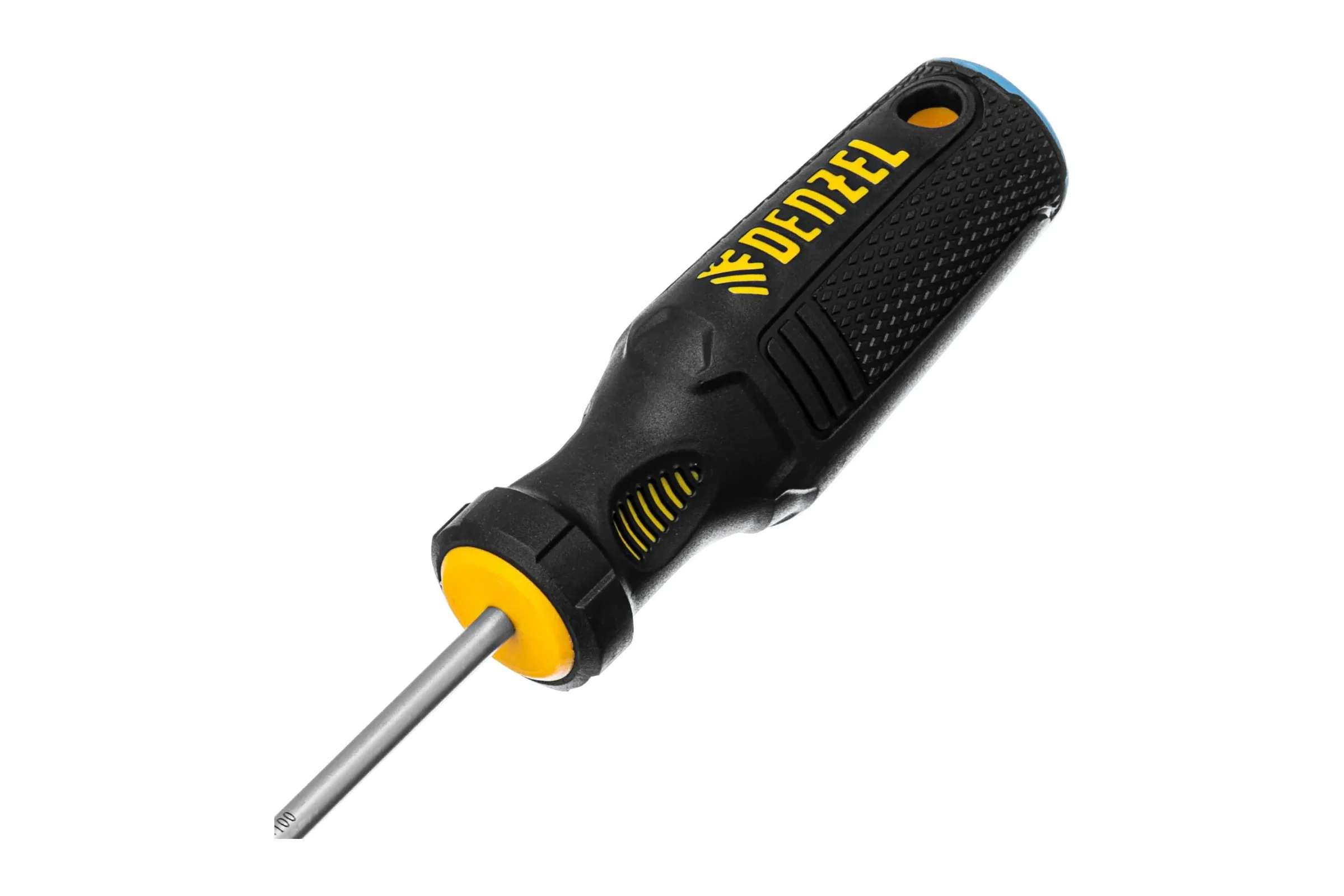 Отвертка Denzel SL4x100 мм, S2, трехкомпонентная рукоятка 121927