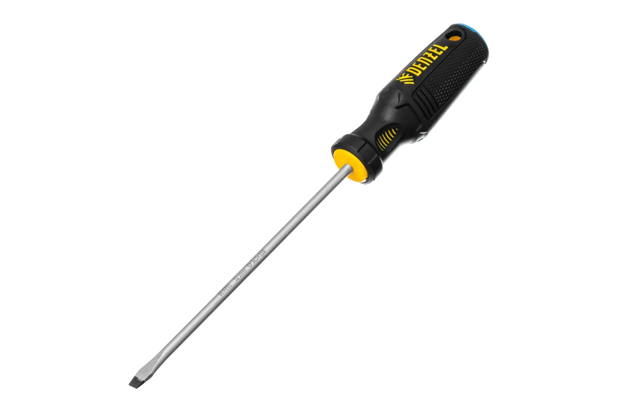 Отвертка Denzel SL5x150 мм, S2, трехкомпонентная рукоятка 121977