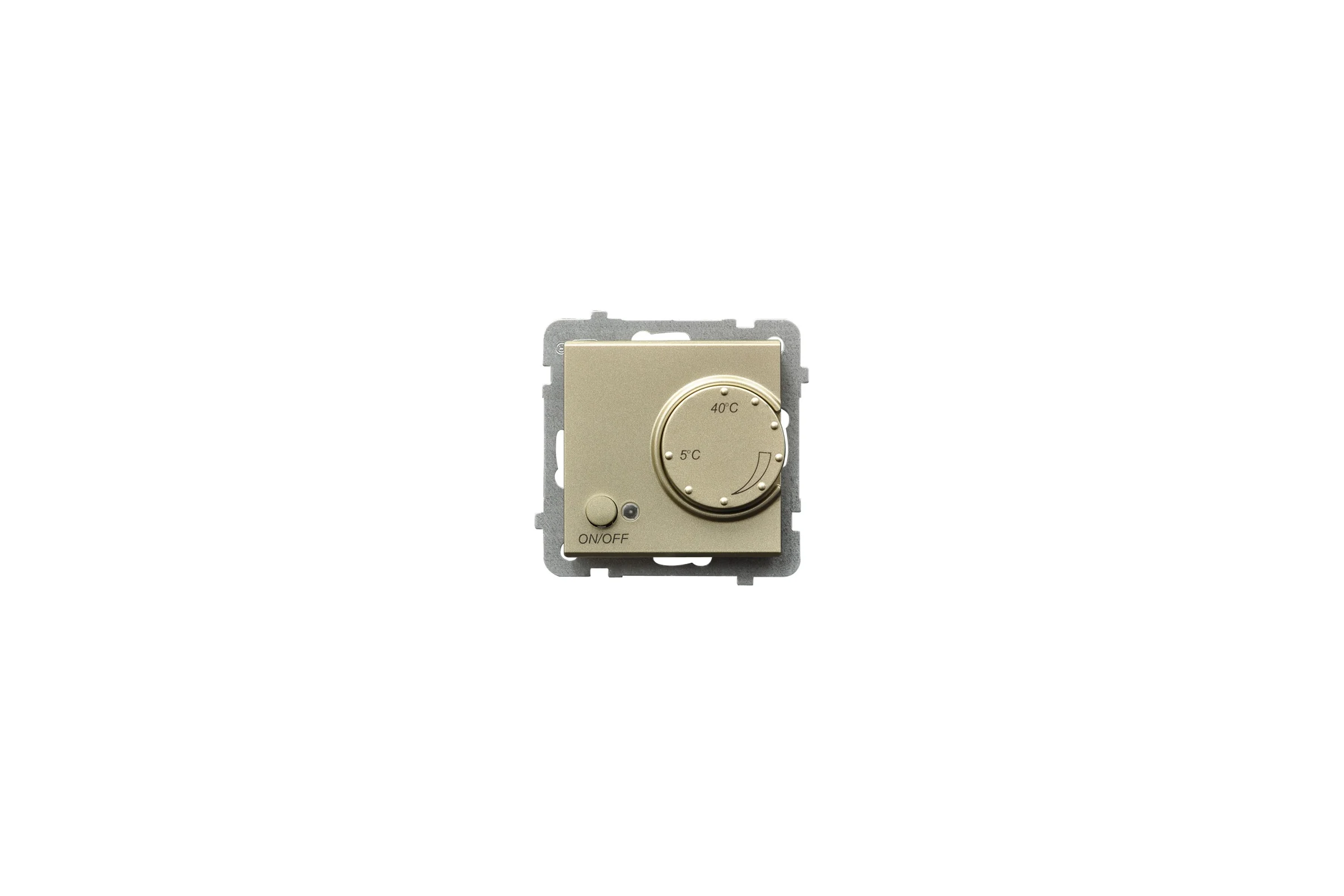 Регулятор золотой с датчиком Sonata для теплого пола Ospel RTP-1R/m/39