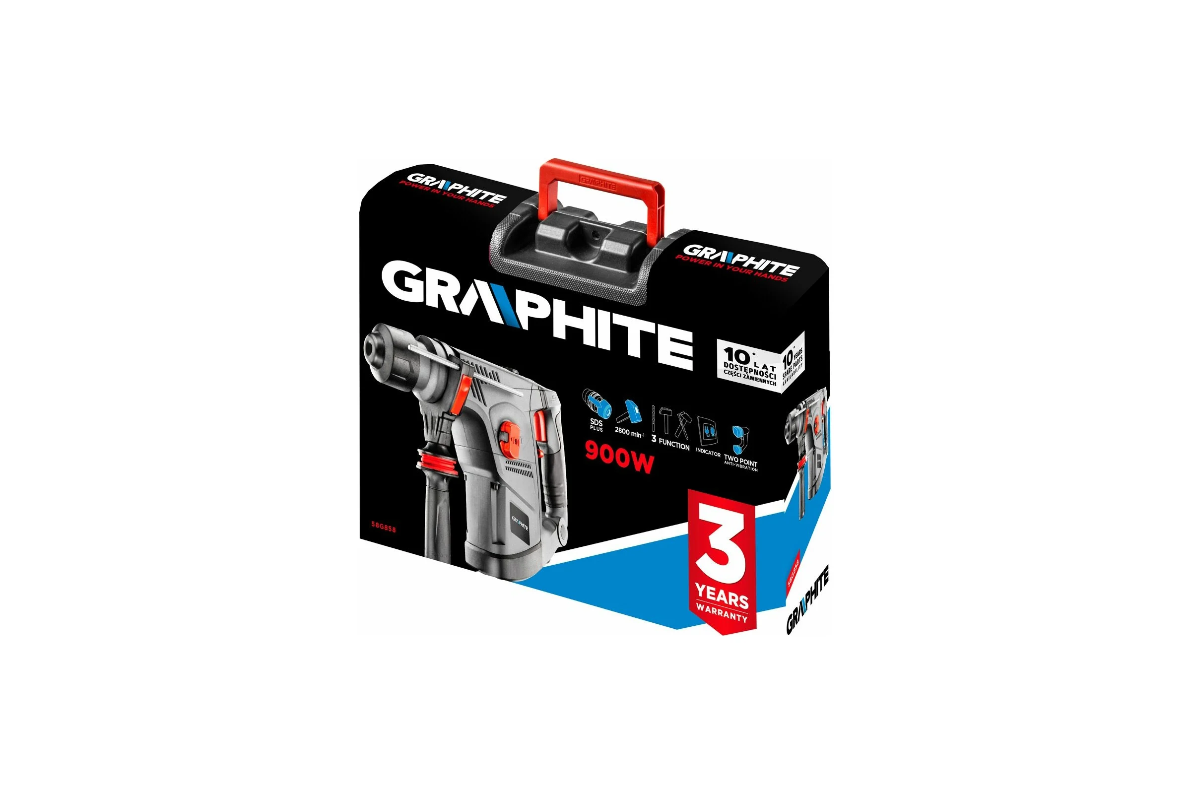 Перфоратор GRAPHITE SDS+ 58G858