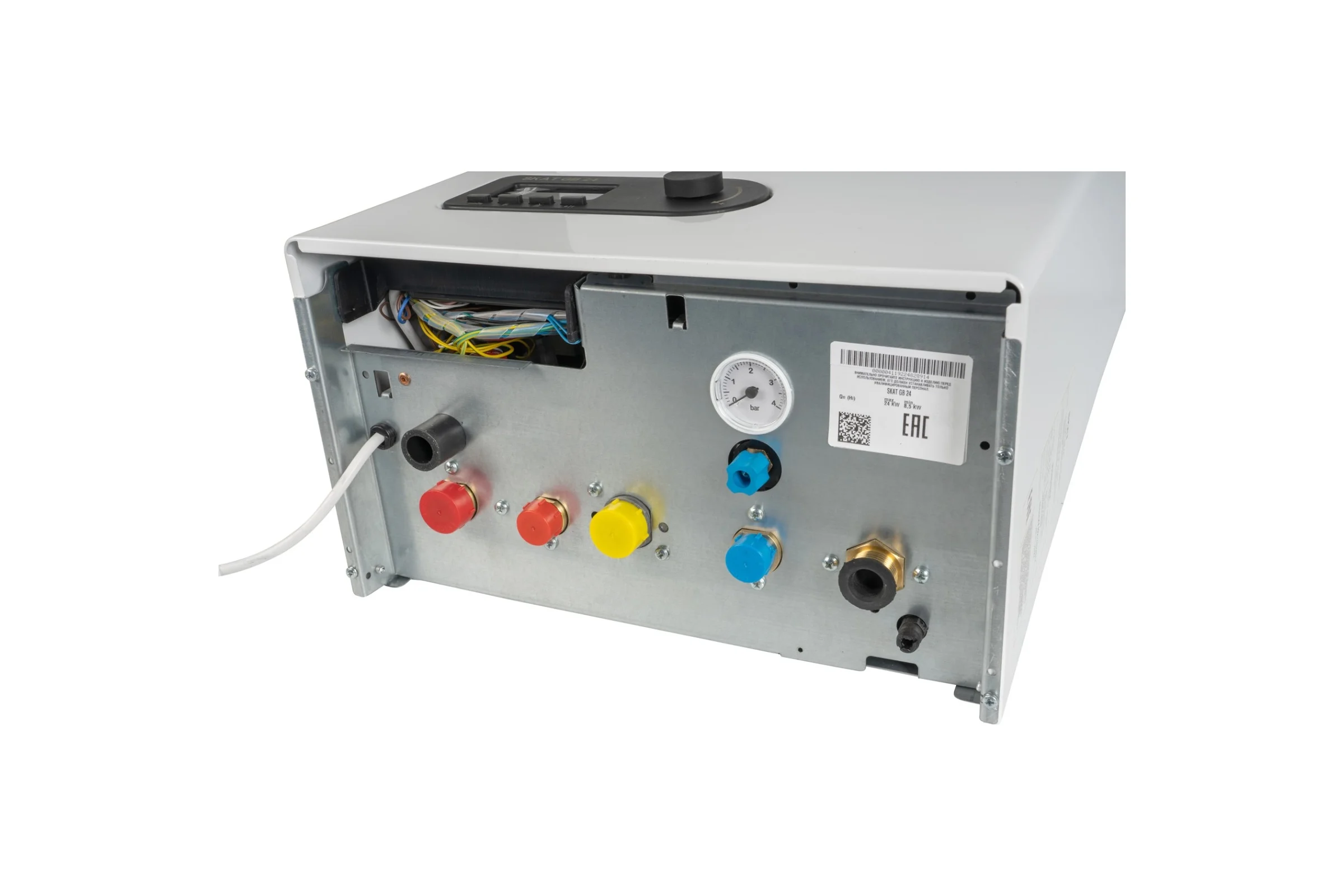 Газовый настенный котёл SKAT GB 24 + стабилизатор напряжения для котла Teplocom ST-555 + комнатный термостат 4299