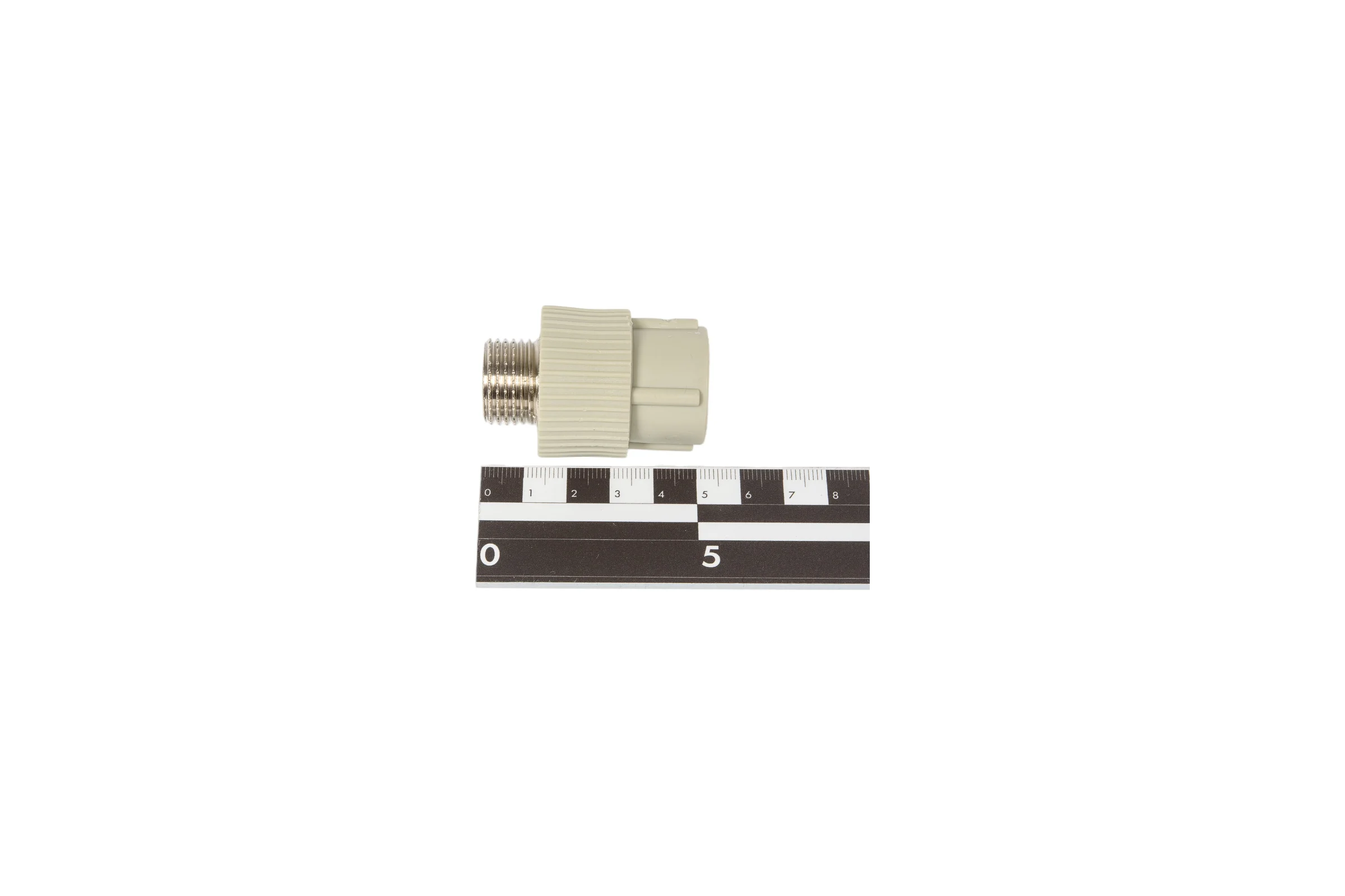 Комбинированная муфта TEBO PPR 20x1/2" НР серый 031023602